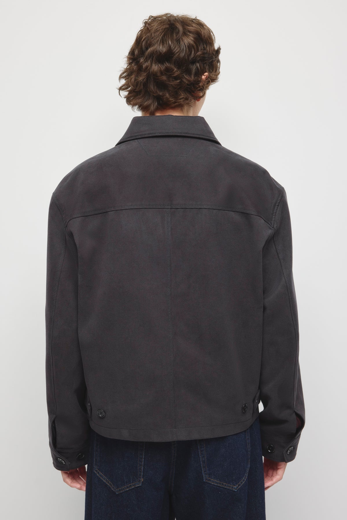 Men's Twill Jacket in Black