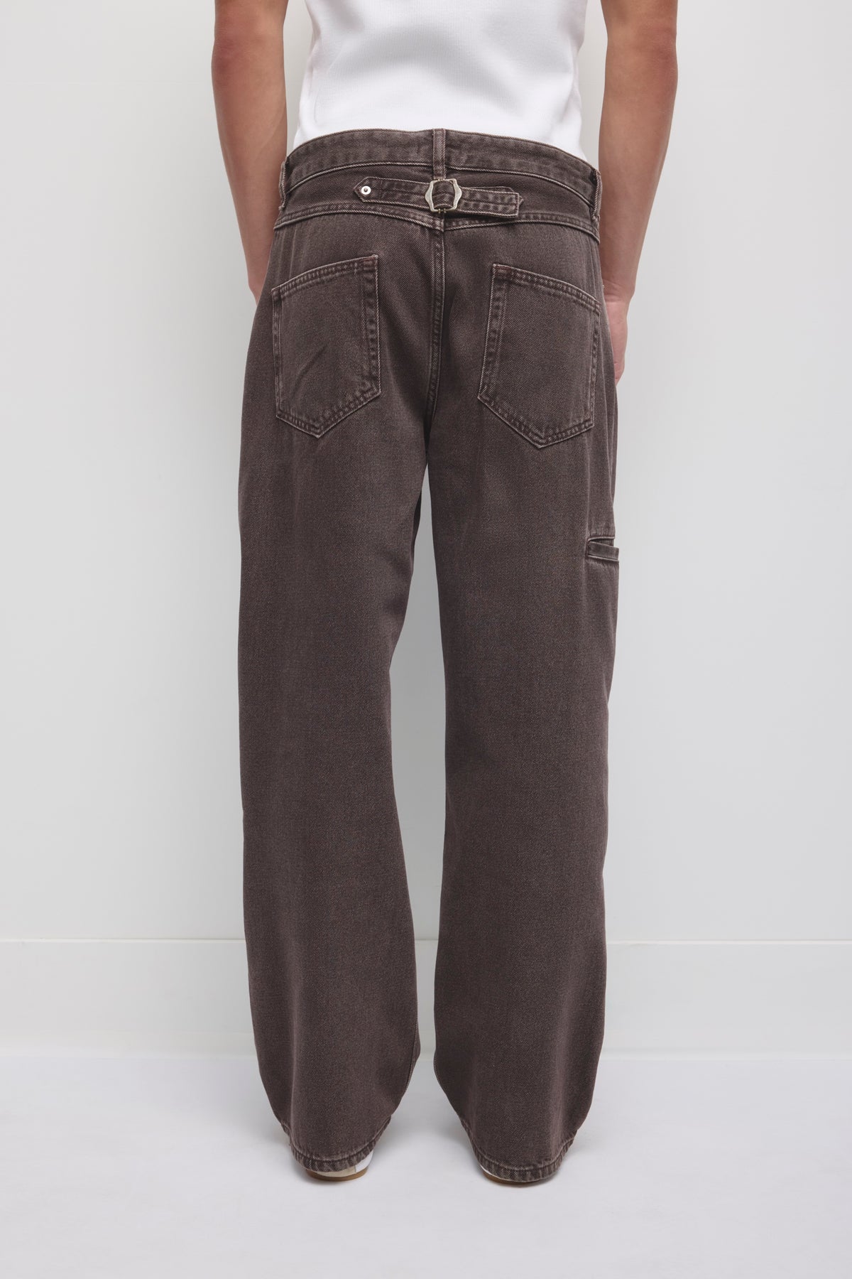Denim Wadi pour hommes en brun Délav