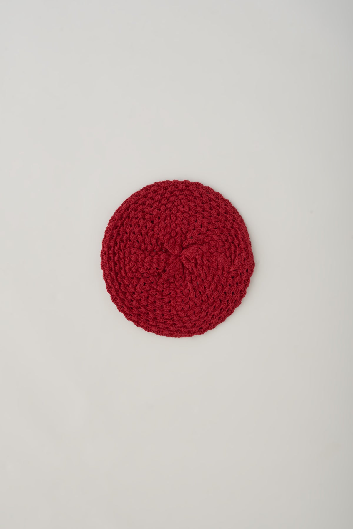 Béret Mina en rouge bouffon