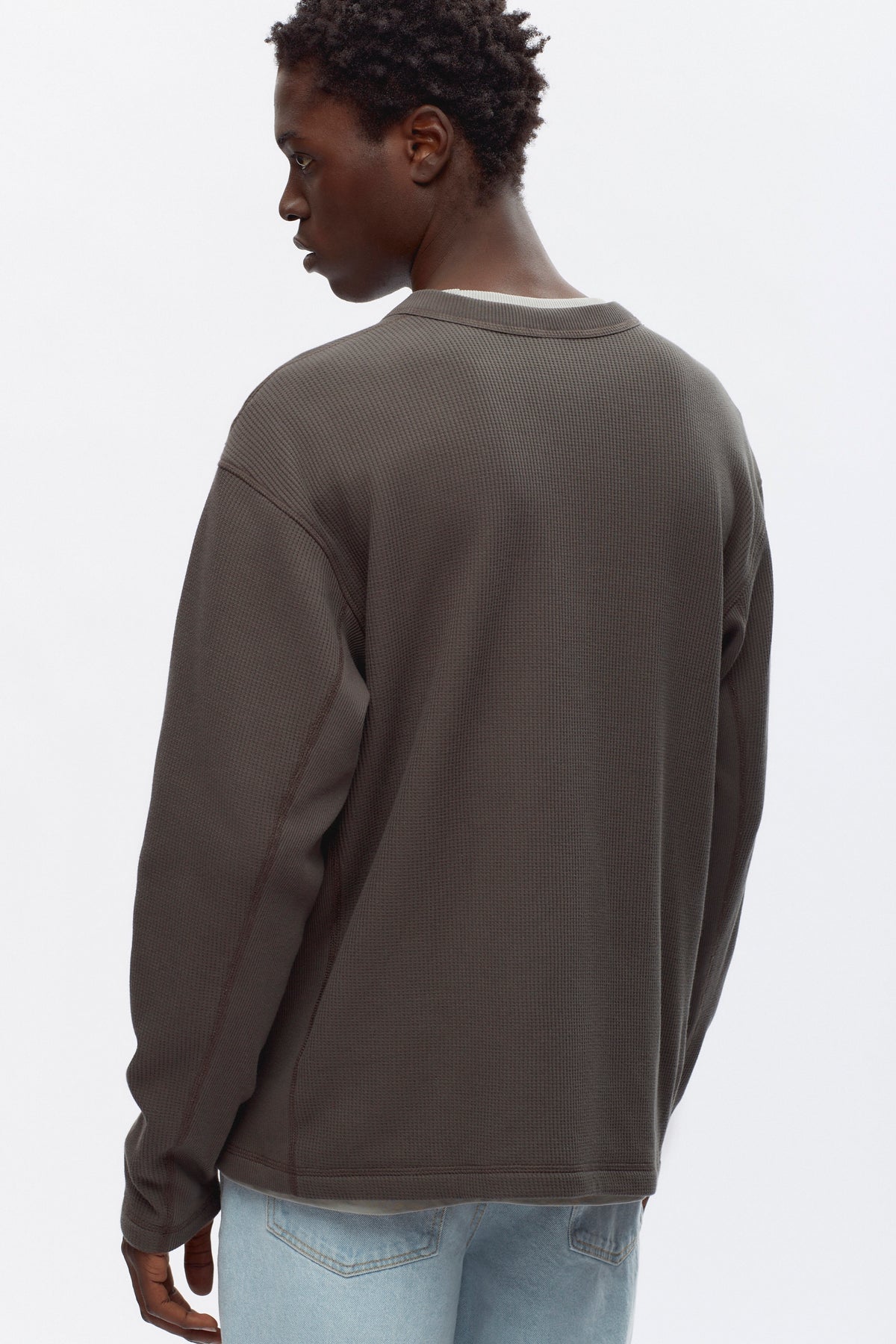 Cardigan gaufré Atlas en béluga