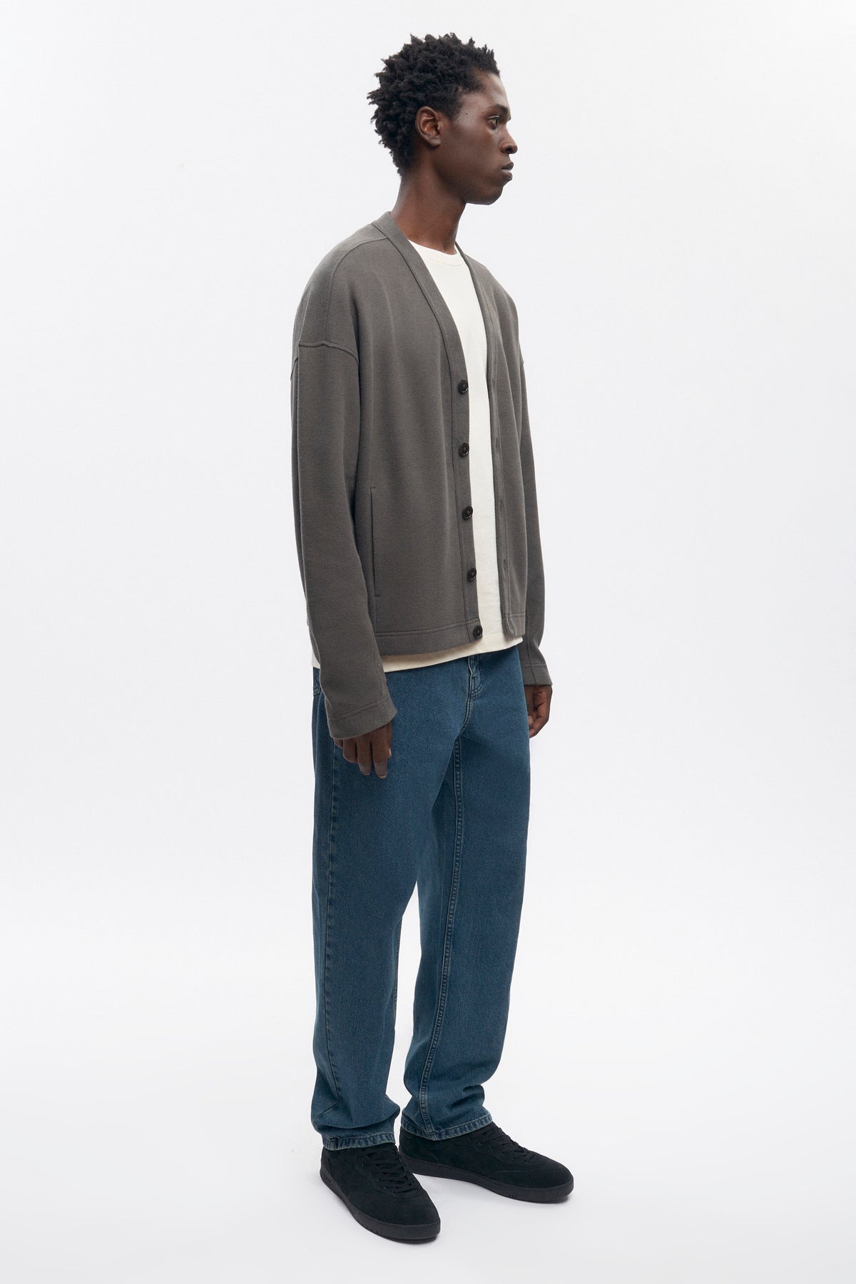 Cardigan confortable pour homme en béluga