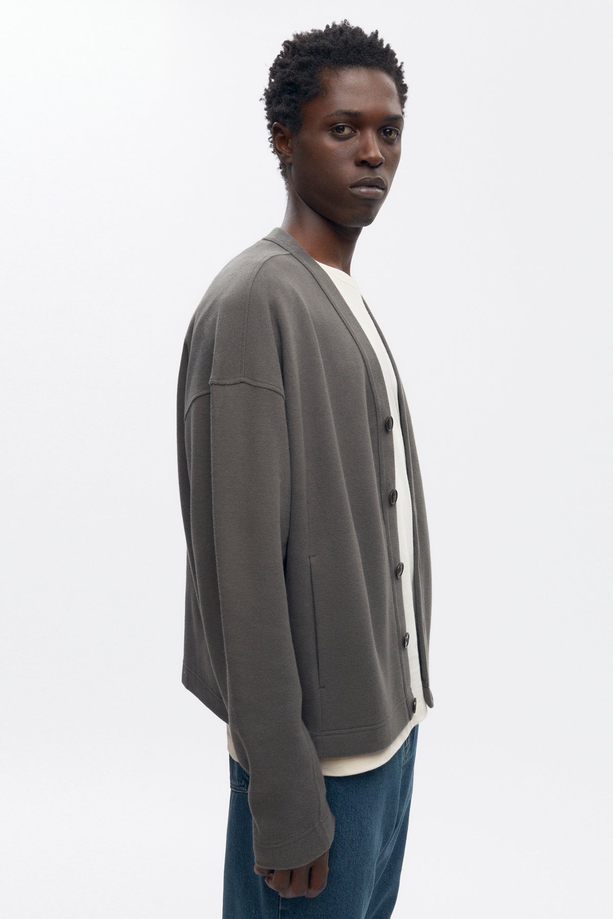 Cardigan confortable pour homme en béluga