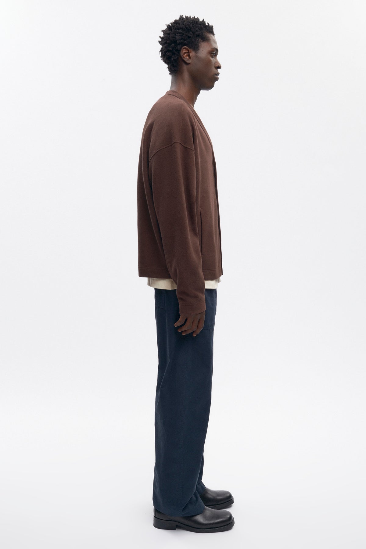Cardigan confortable pour homme en graine de café