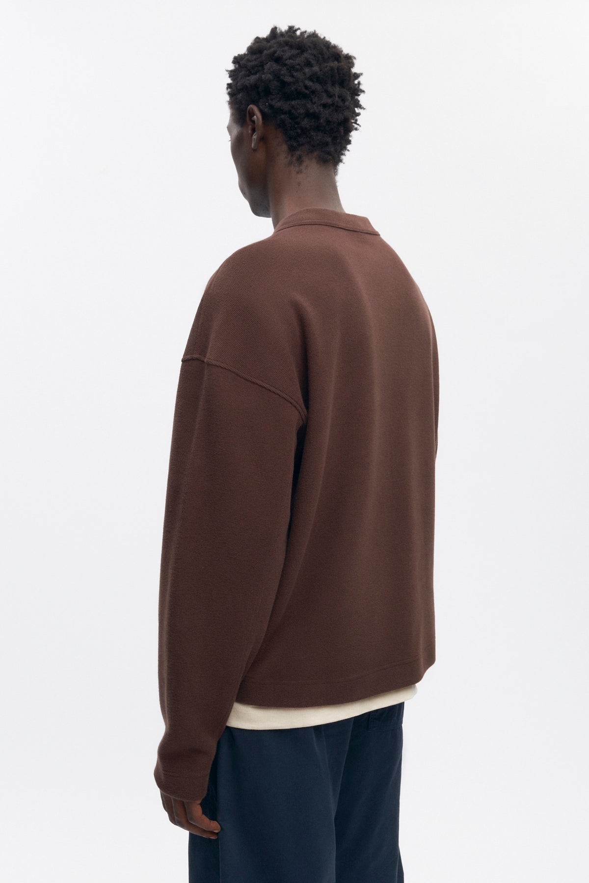 Cardigan confortable pour homme en graine de café