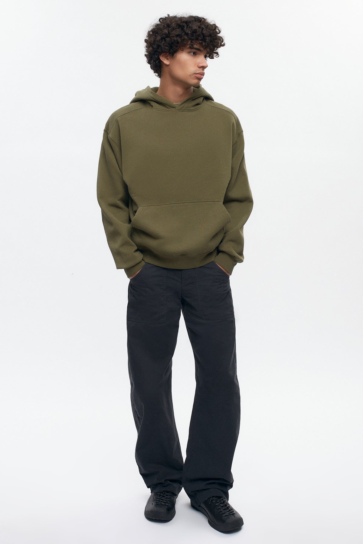 Men's Essential Hoodie  in Olive