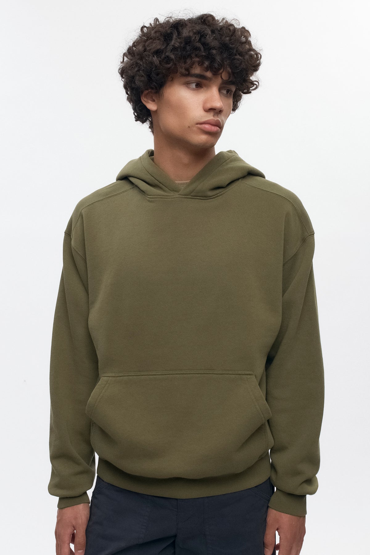 Men's Essential Hoodie  in Olive