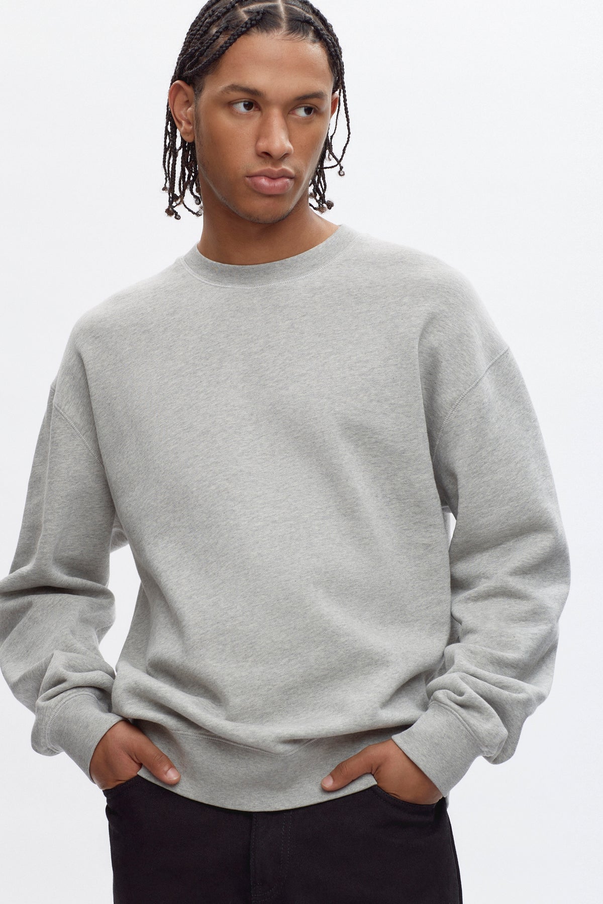 Coton ouaté Essential en gris chiné