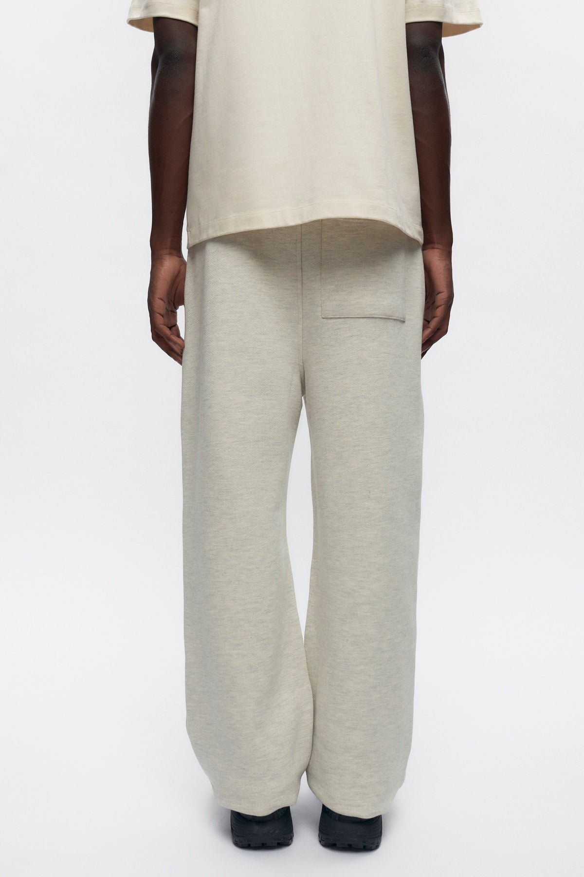 Men's French Terry Jogger in Oat Melange