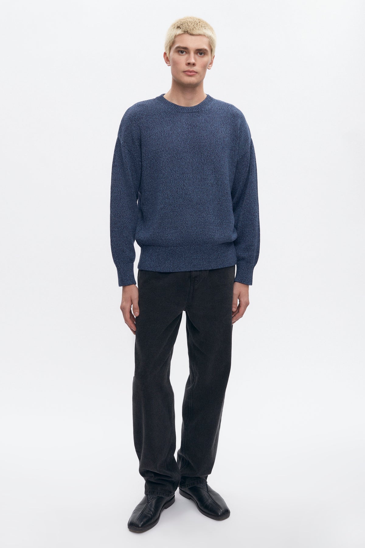 Men's Hamatah Sweater in Blue Melange