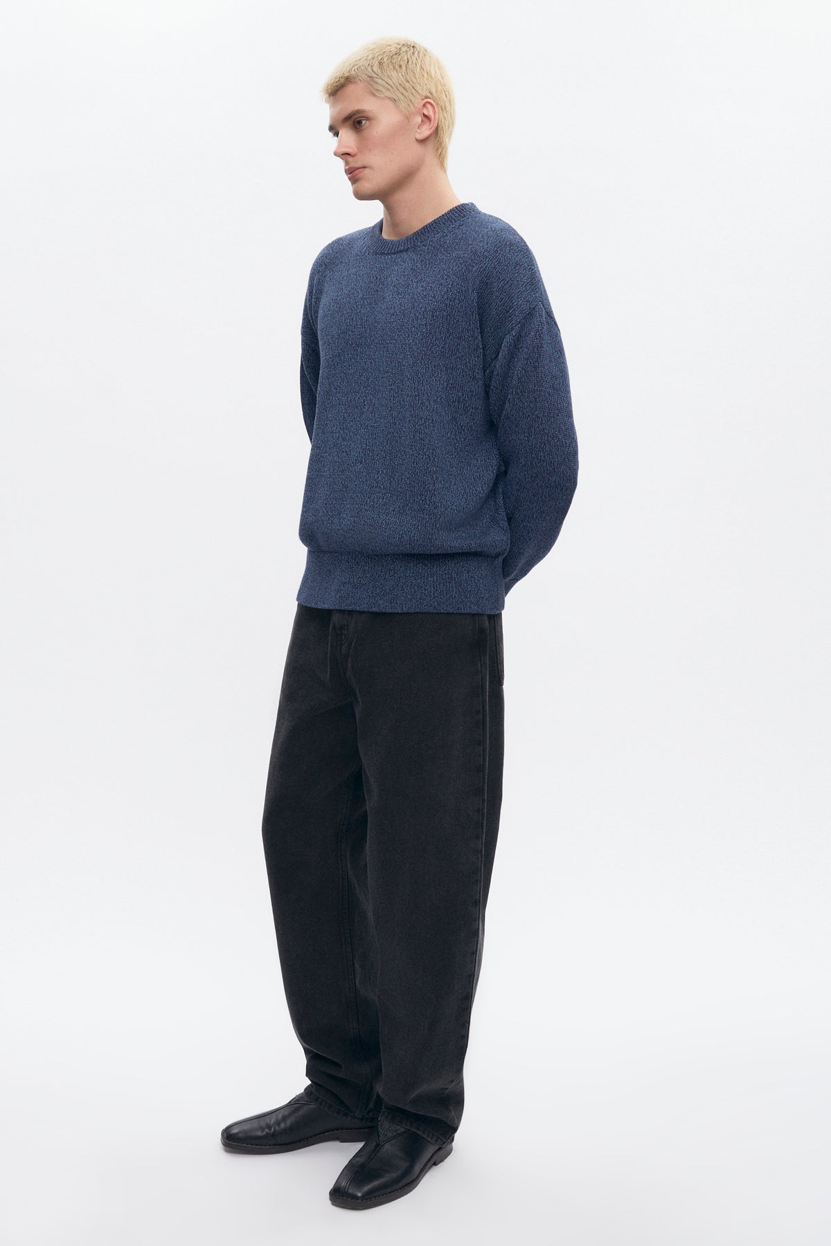 Men's Hamatah Sweater in Blue Melange