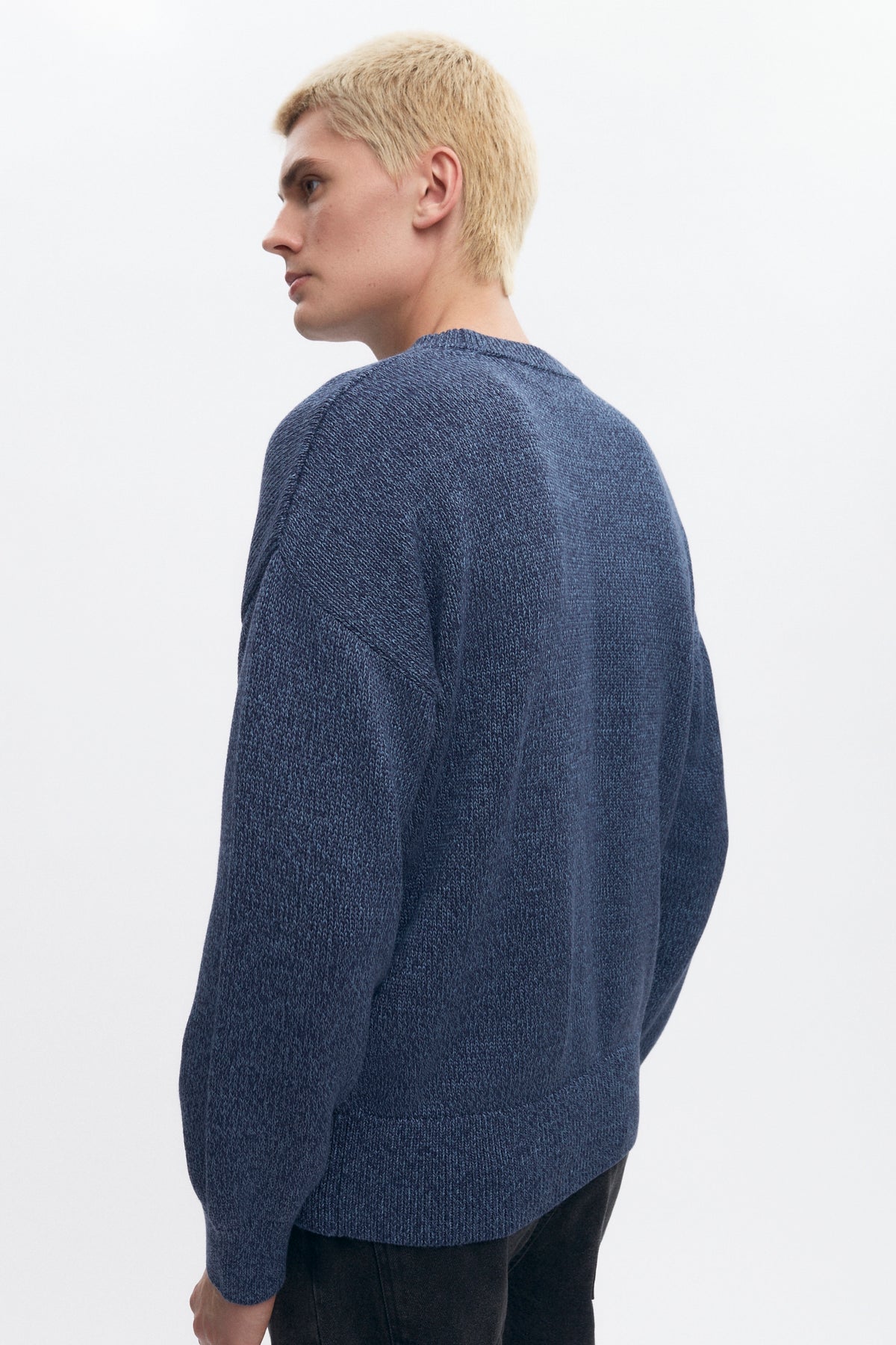 Men's Hamatah Sweater in Blue Melange