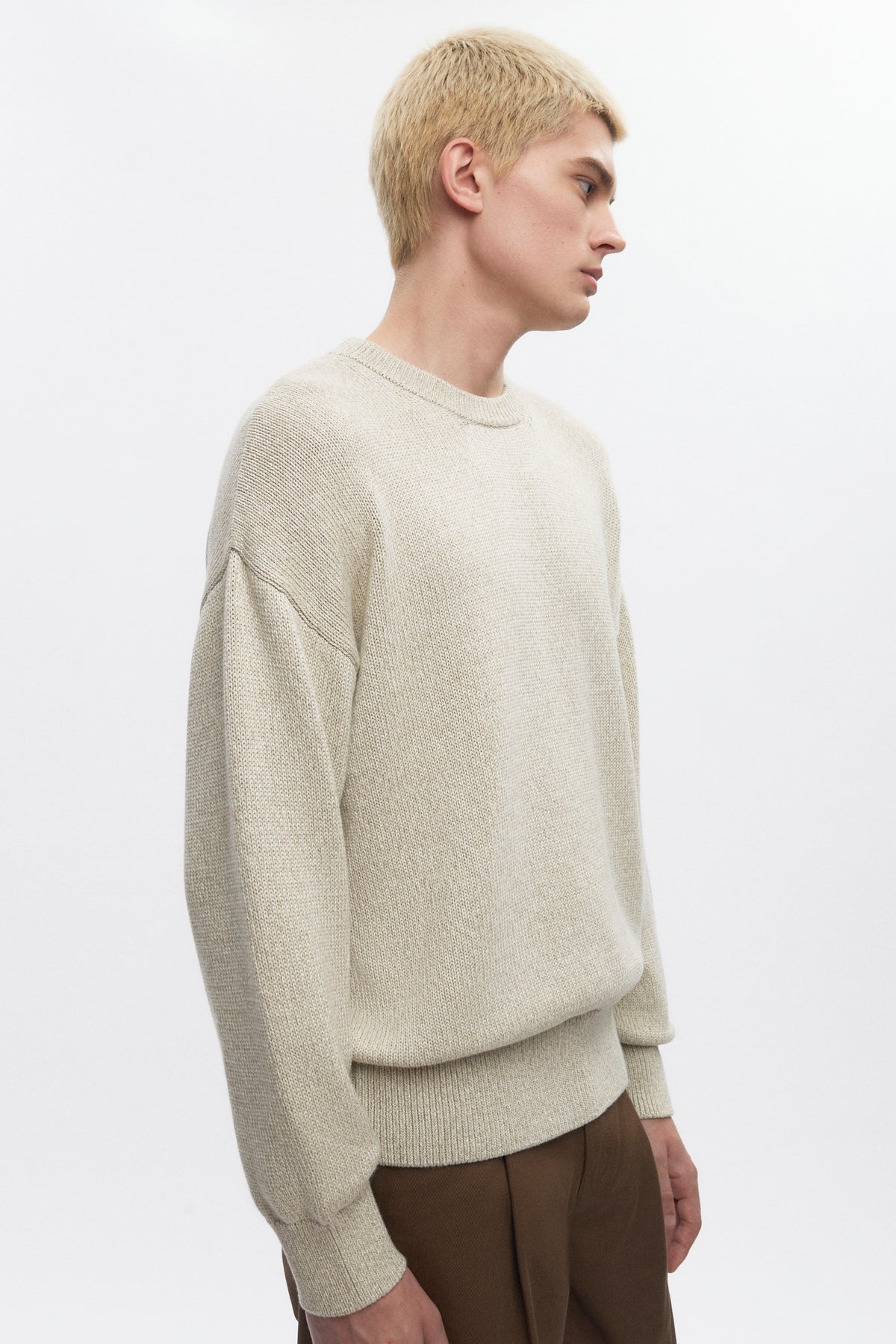 Pull Hamatah pour hommes en avoine chiné