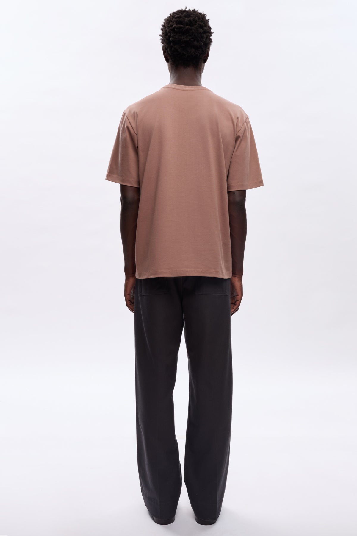 Hommes Heavyweight Easy Crew en acorn