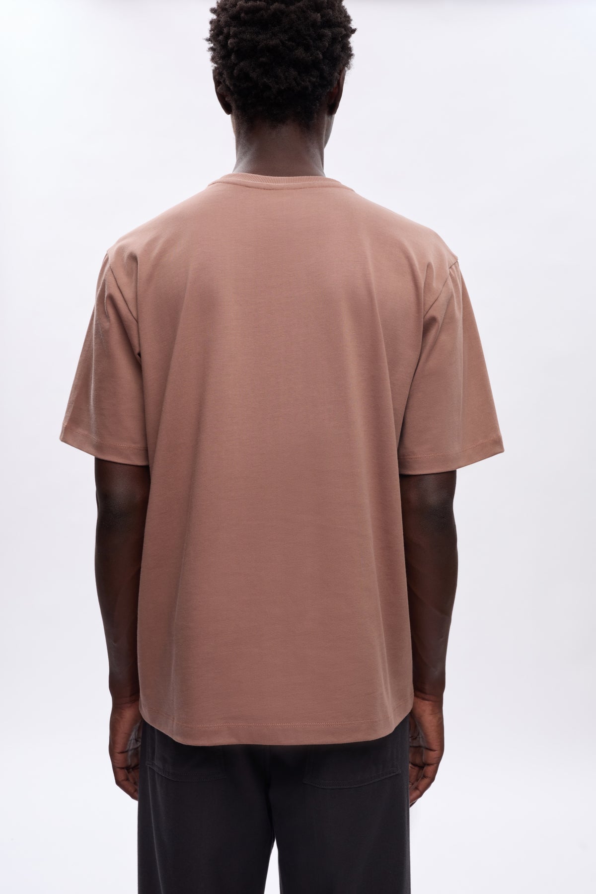 Hommes Heavyweight Easy Crew en acorn