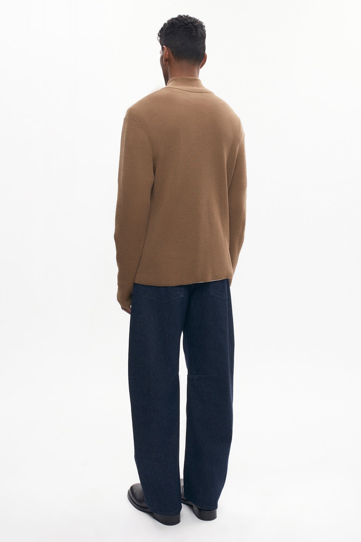 Men's Lightweight Zip Sweater in Otter