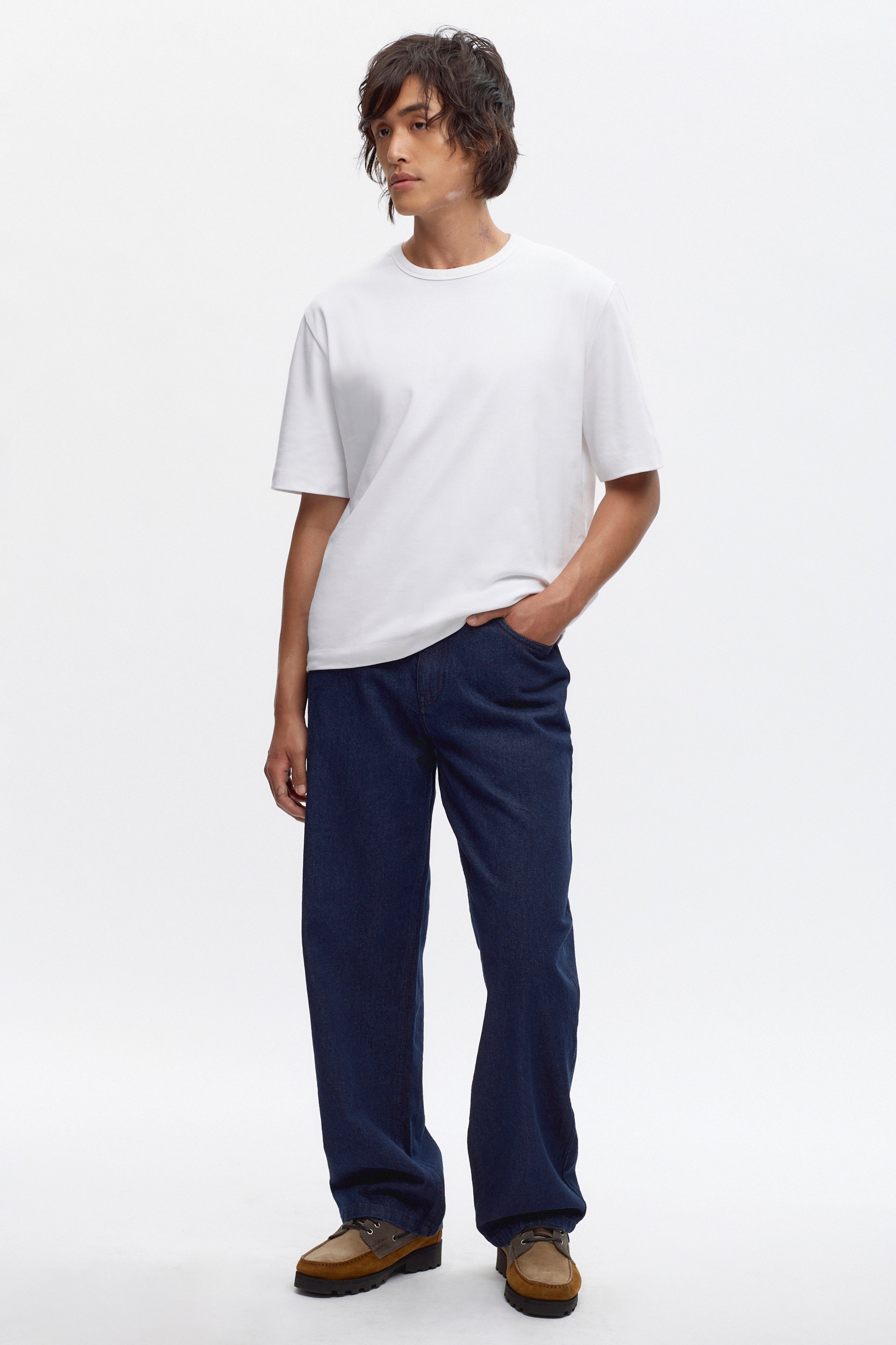 Jean Memphis en denim rincé