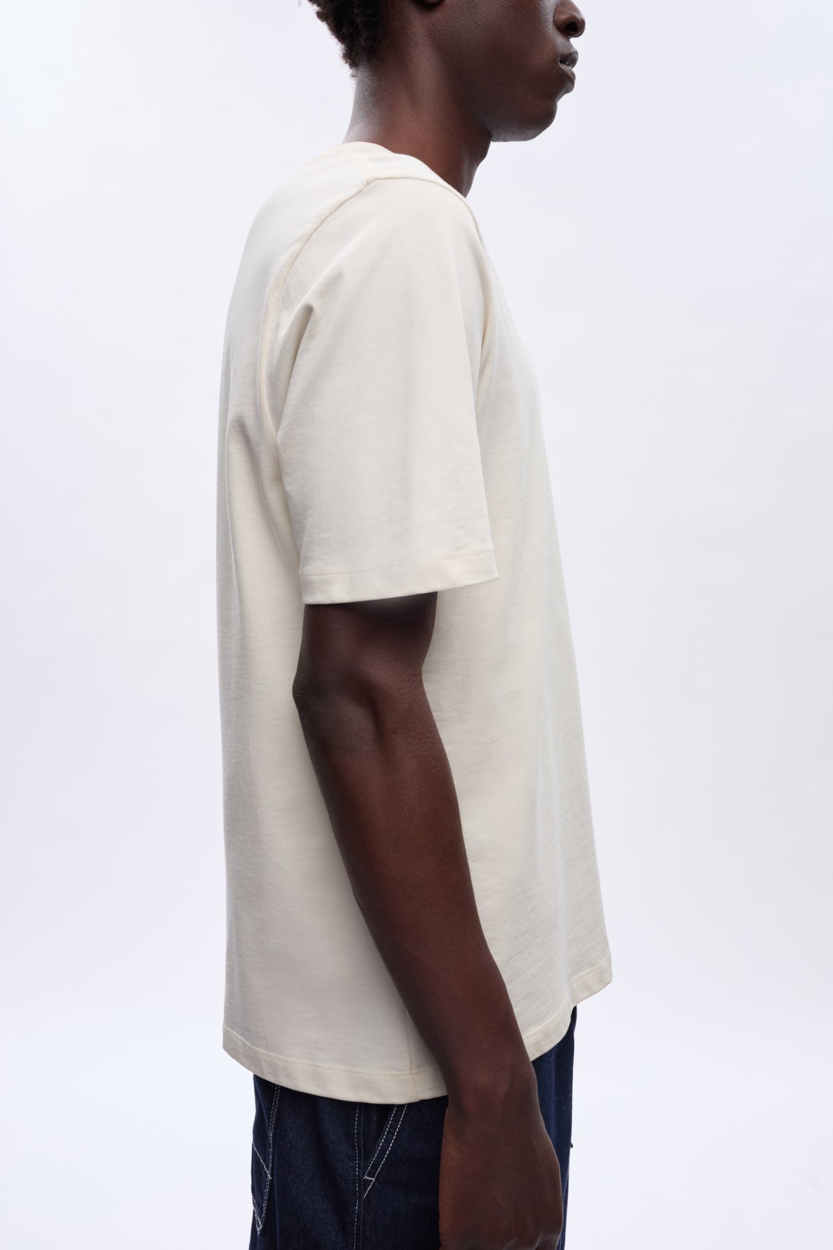 T-shirt d'épaisseur moyenne pour hommes en naturel
