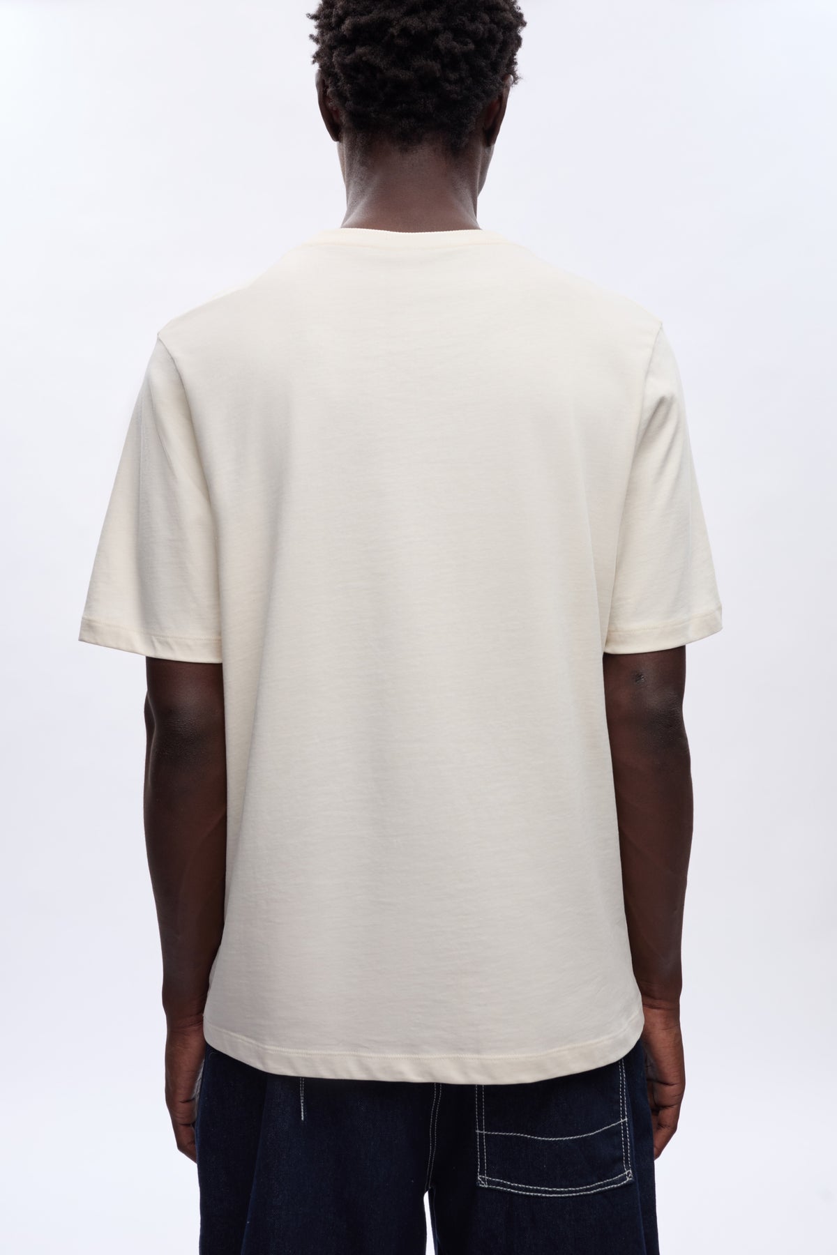 T-shirt d'épaisseur moyenne pour hommes en naturel