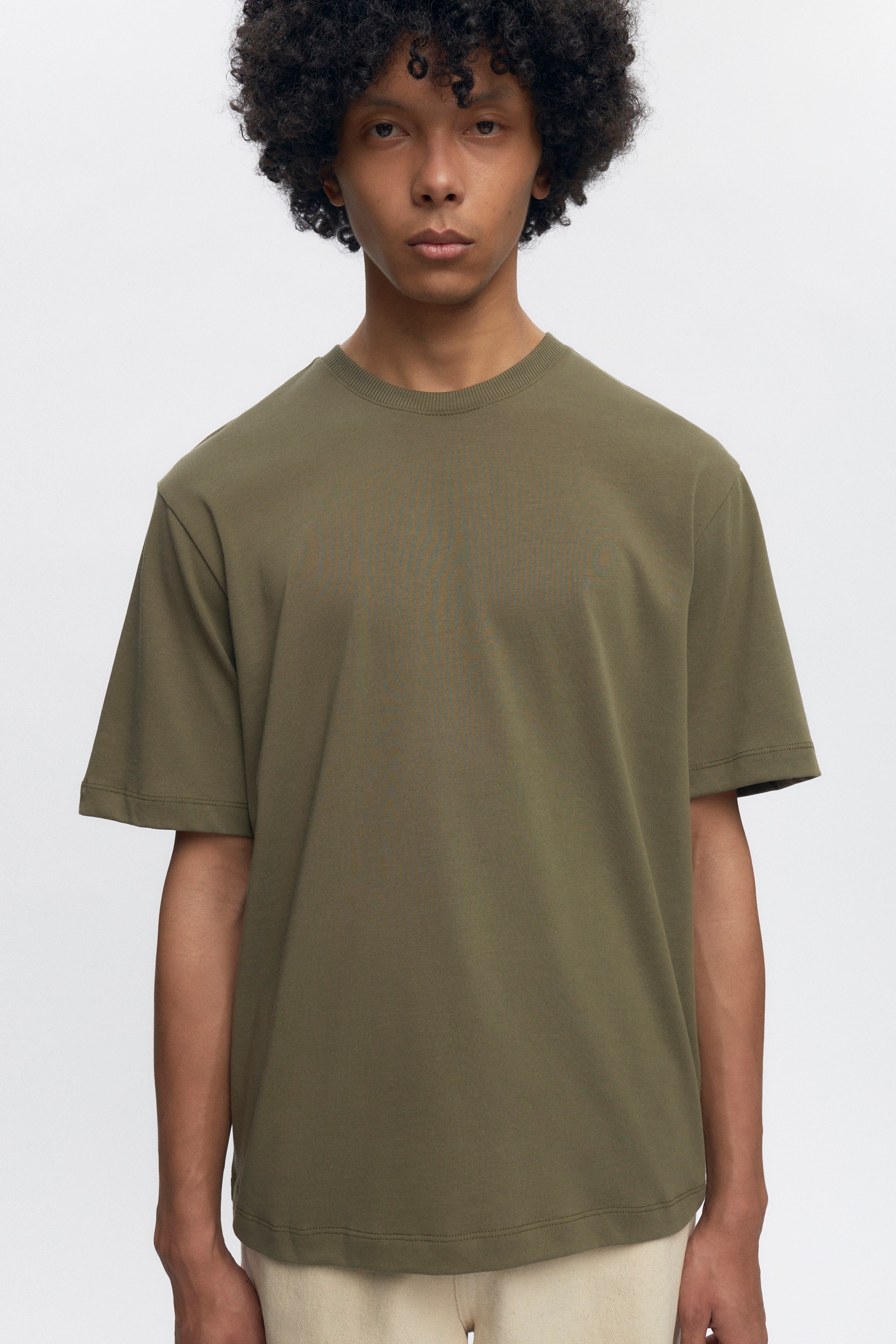 Men's Midweight Crew in Olive