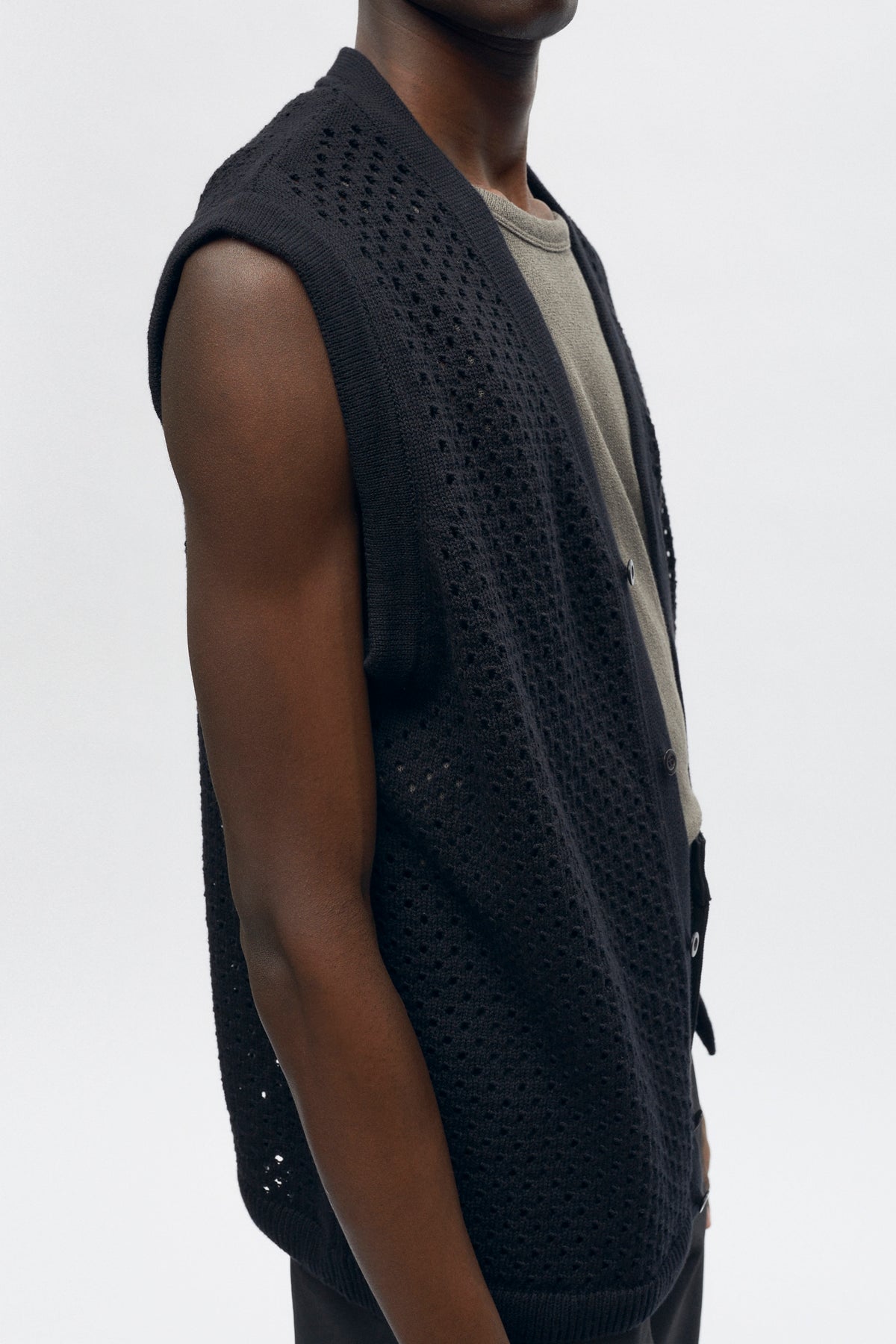 Gilet Mina en noir