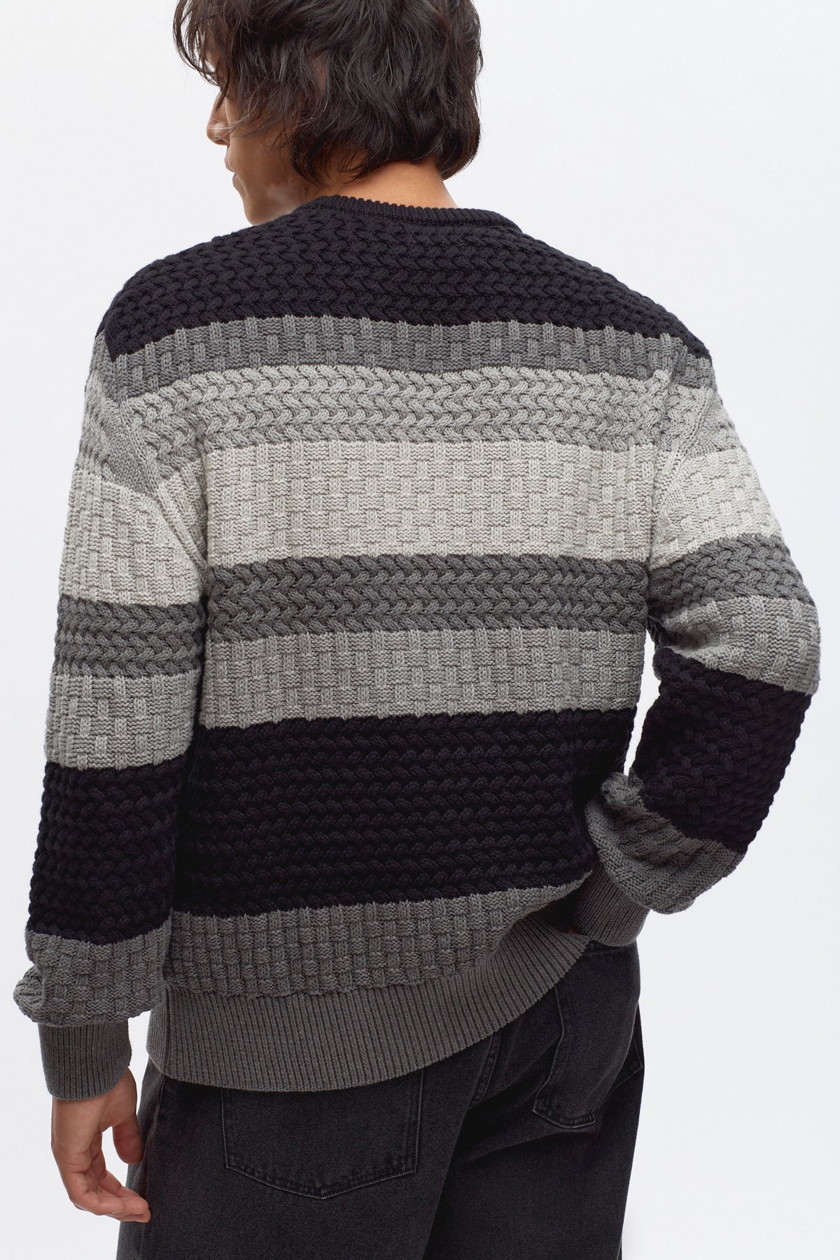Namat Sweater in Black Melange