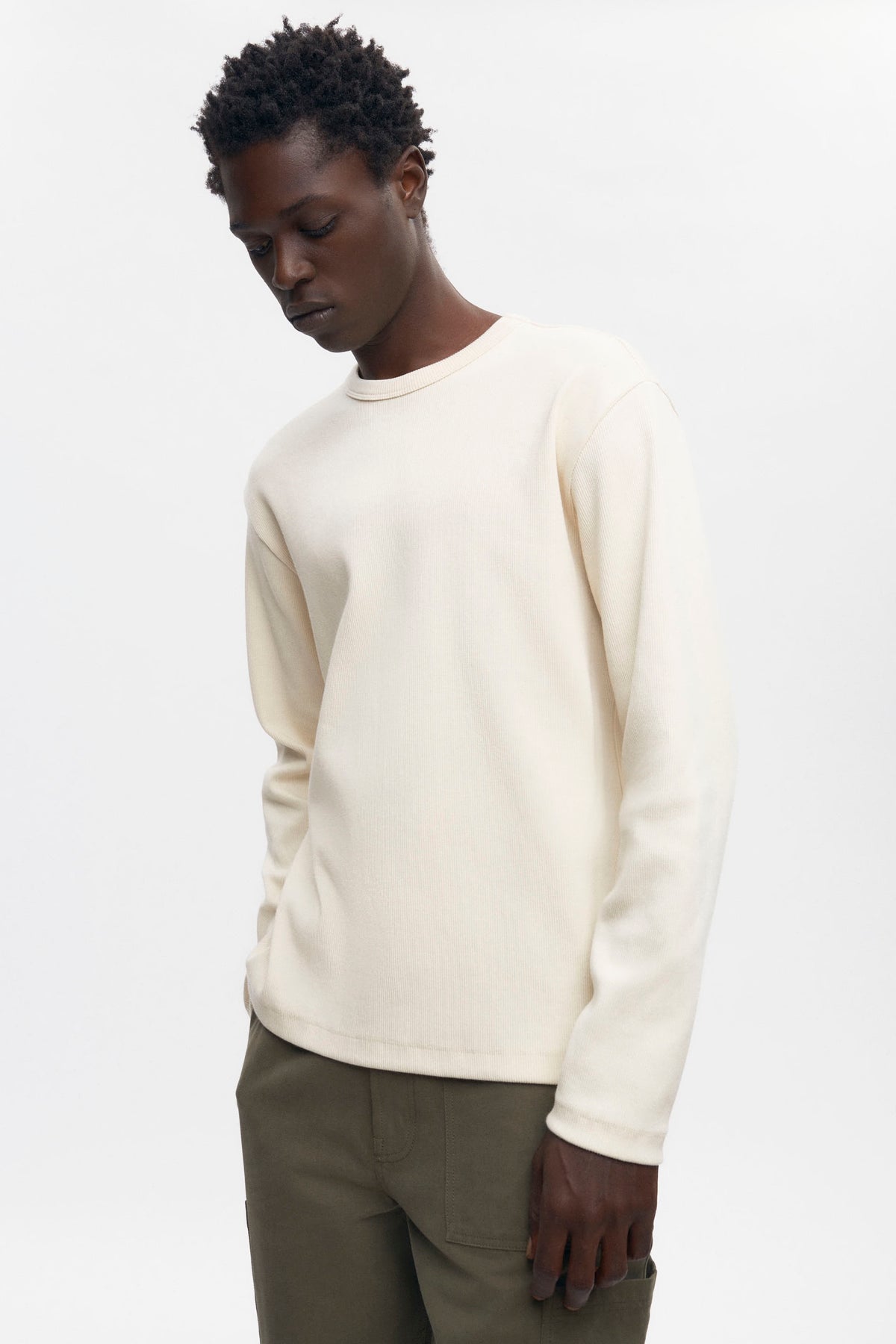 T-shirt à manches longues Thebes pour homme en naturel