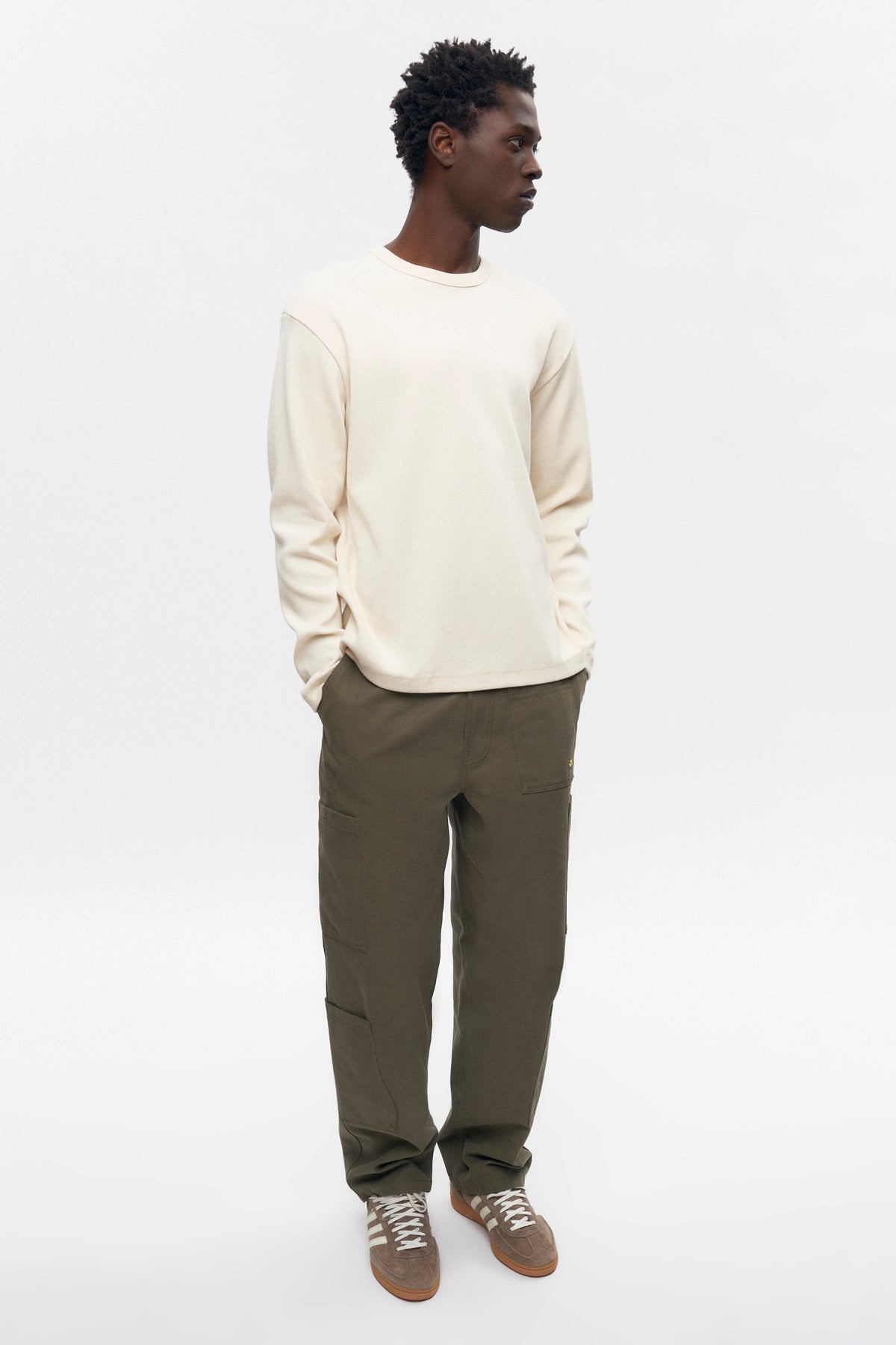 T-shirt à manches longues Thebes pour homme en naturel