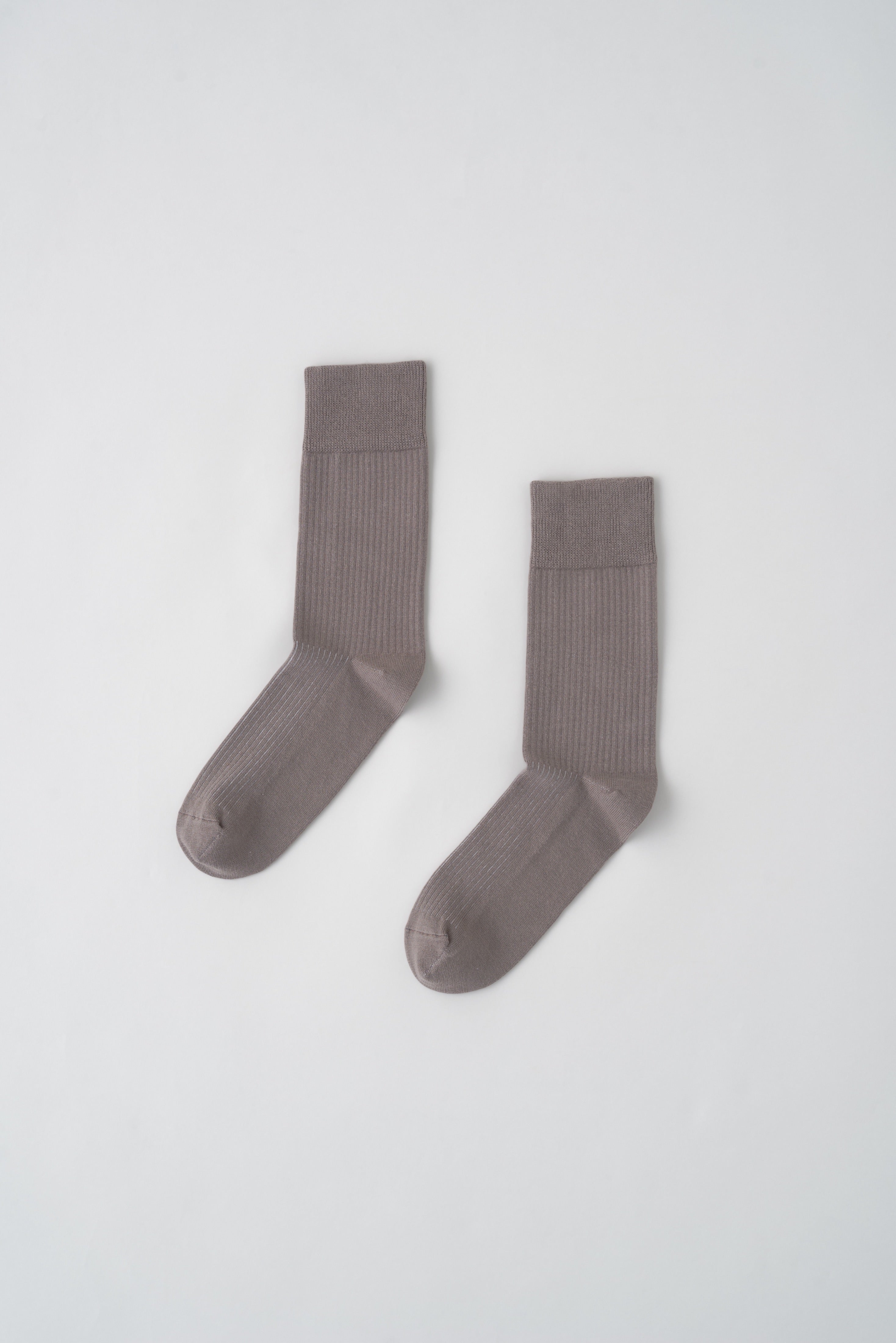 Rib Socks in Stone