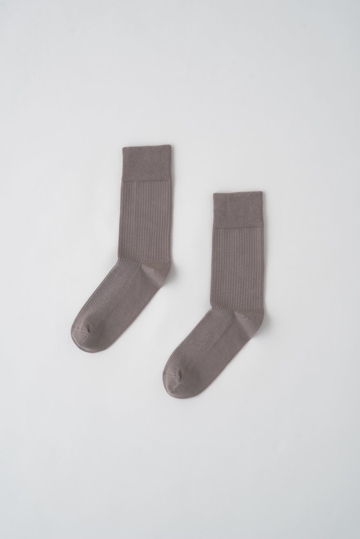 Rib Socks in Stone
