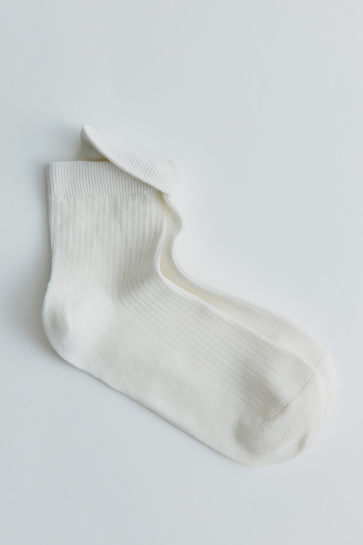 Chaussettes courtes à côtes en guimauve