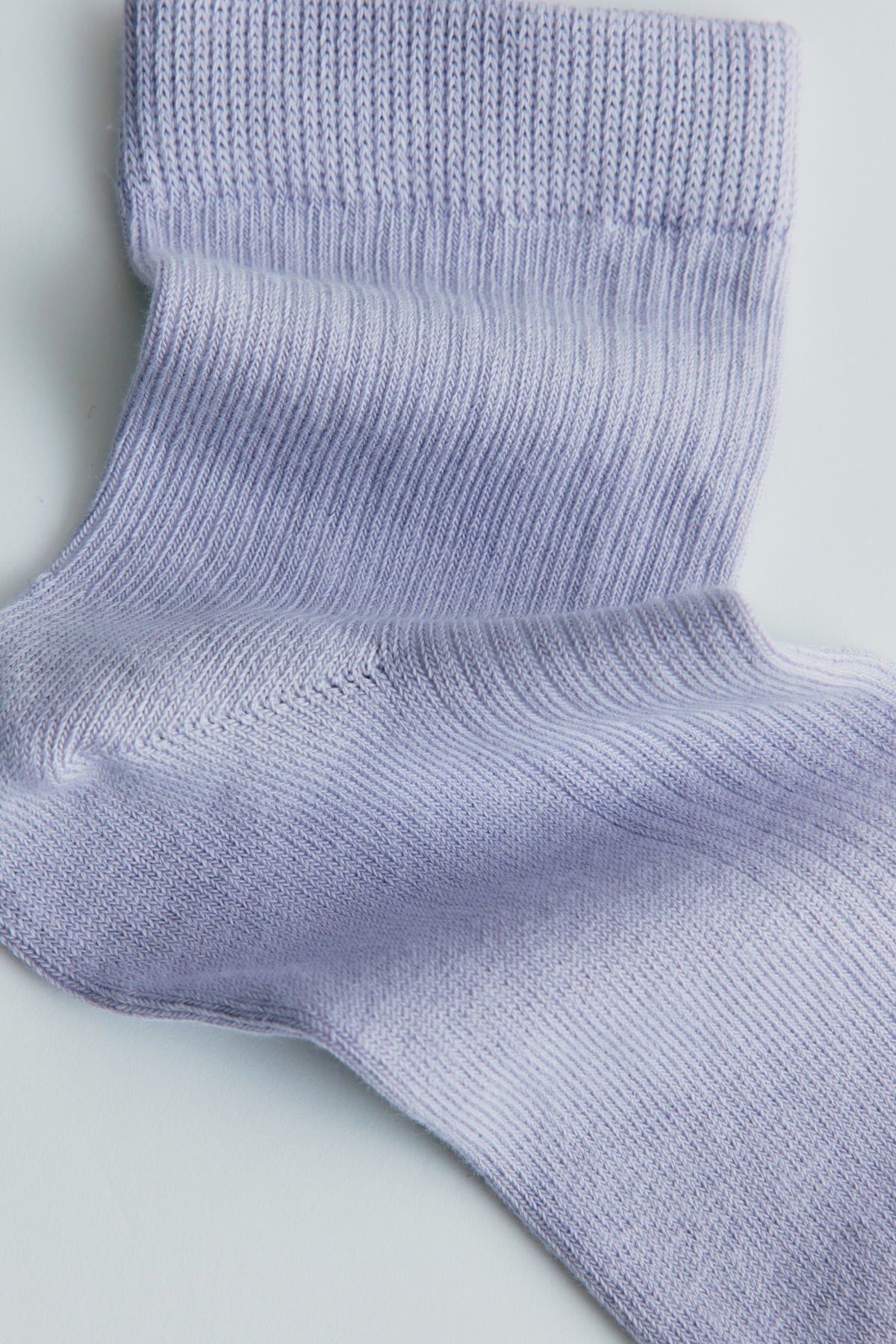 Chaussettes courtes à côtes en chardon