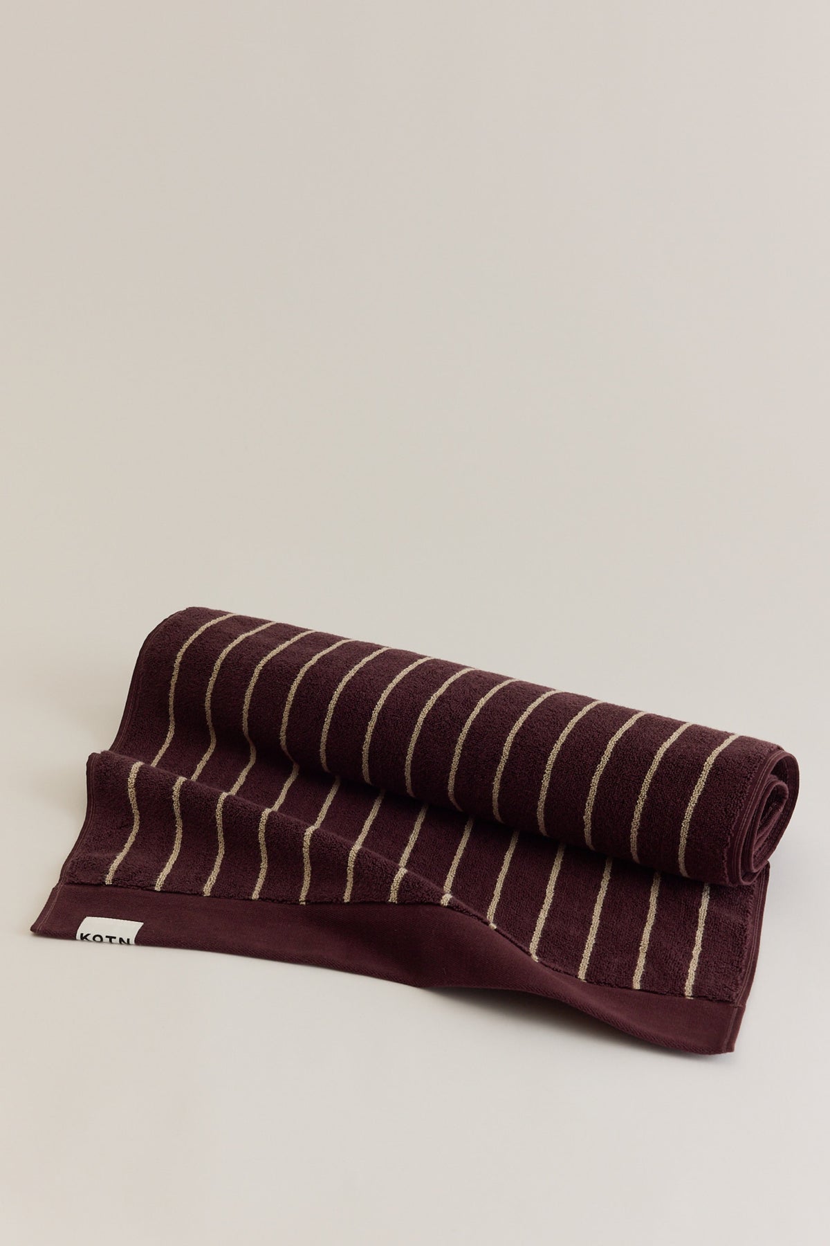 Egyptian Cotton Bath Mat in Chocolate Plum/Cashmere