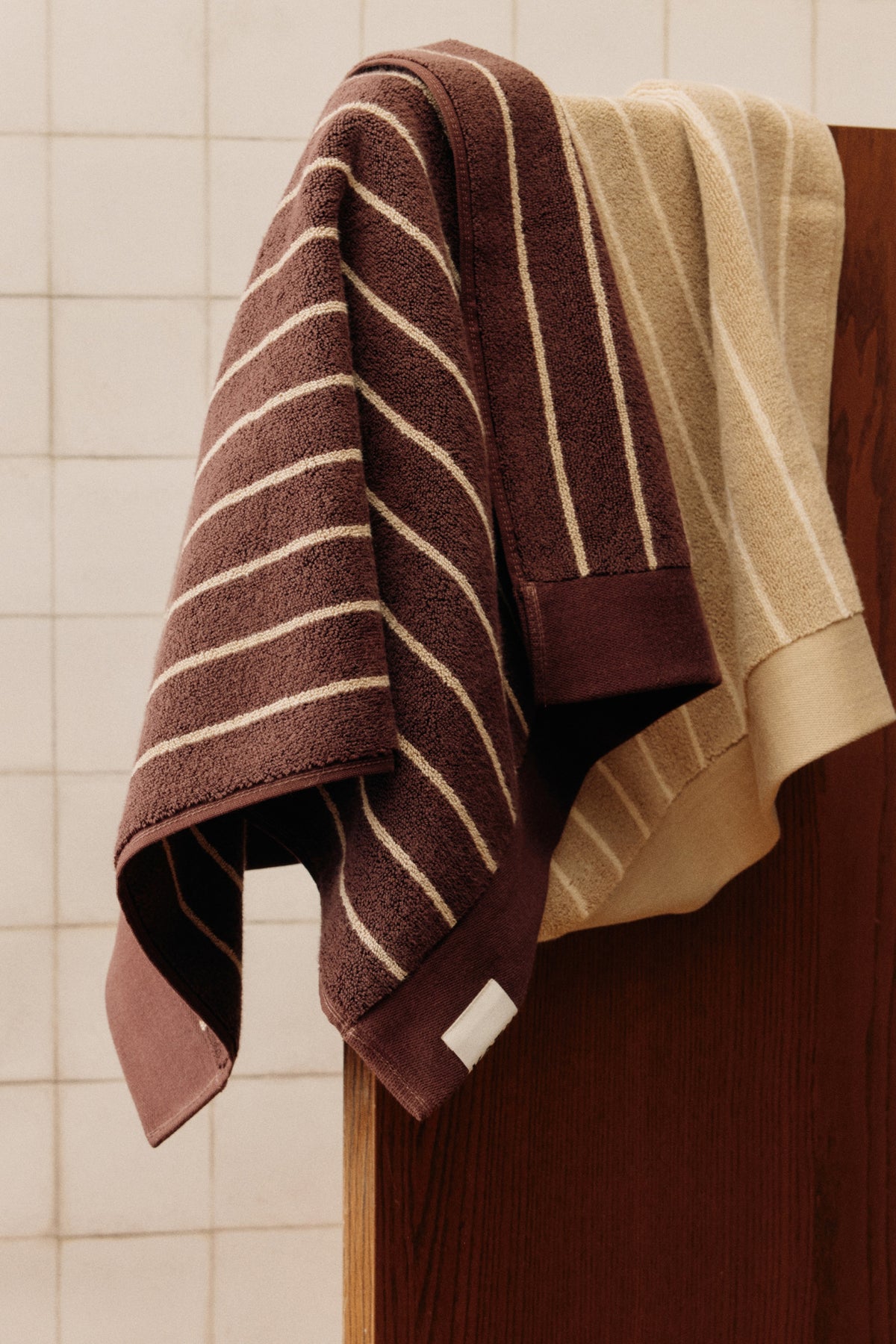 Egyptian Cotton Bath Mat in Chocolate Plum/Cashmere