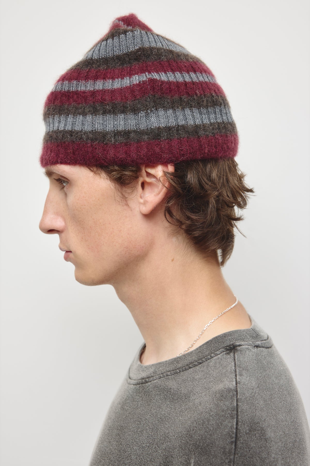 Tuque Sukun en maille duveteuse en porto tawny/Anthracite/Graphite