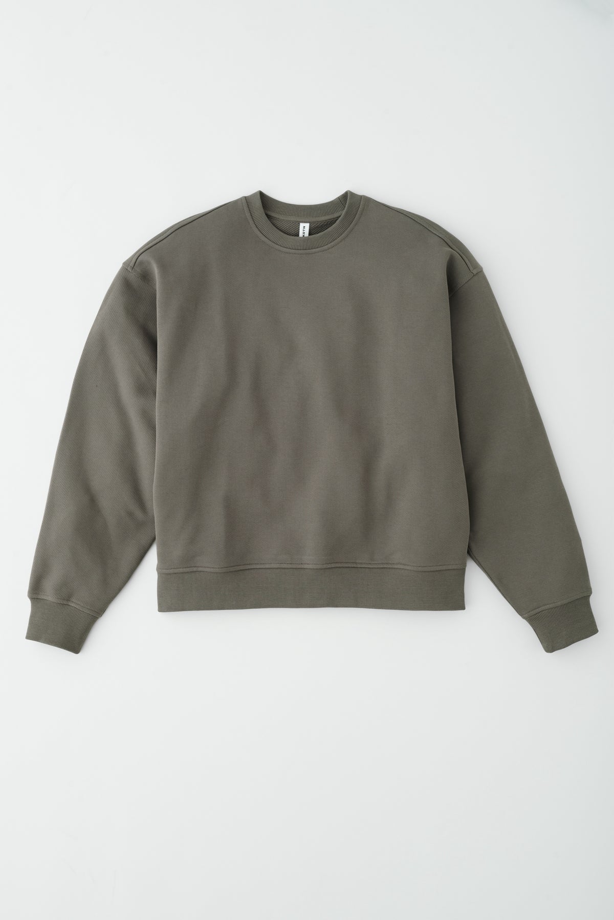 Coton ouaté en molleton bouclé en taupe foncé