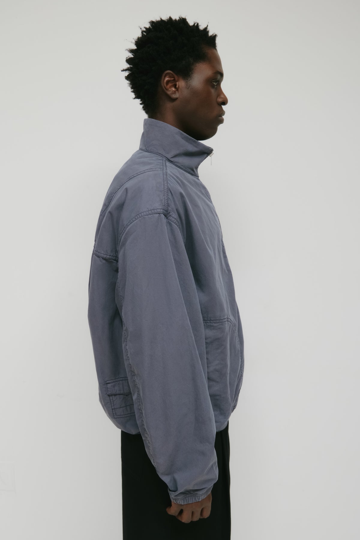 Veste à col montant Tefnut pour homme en lavande cendrée