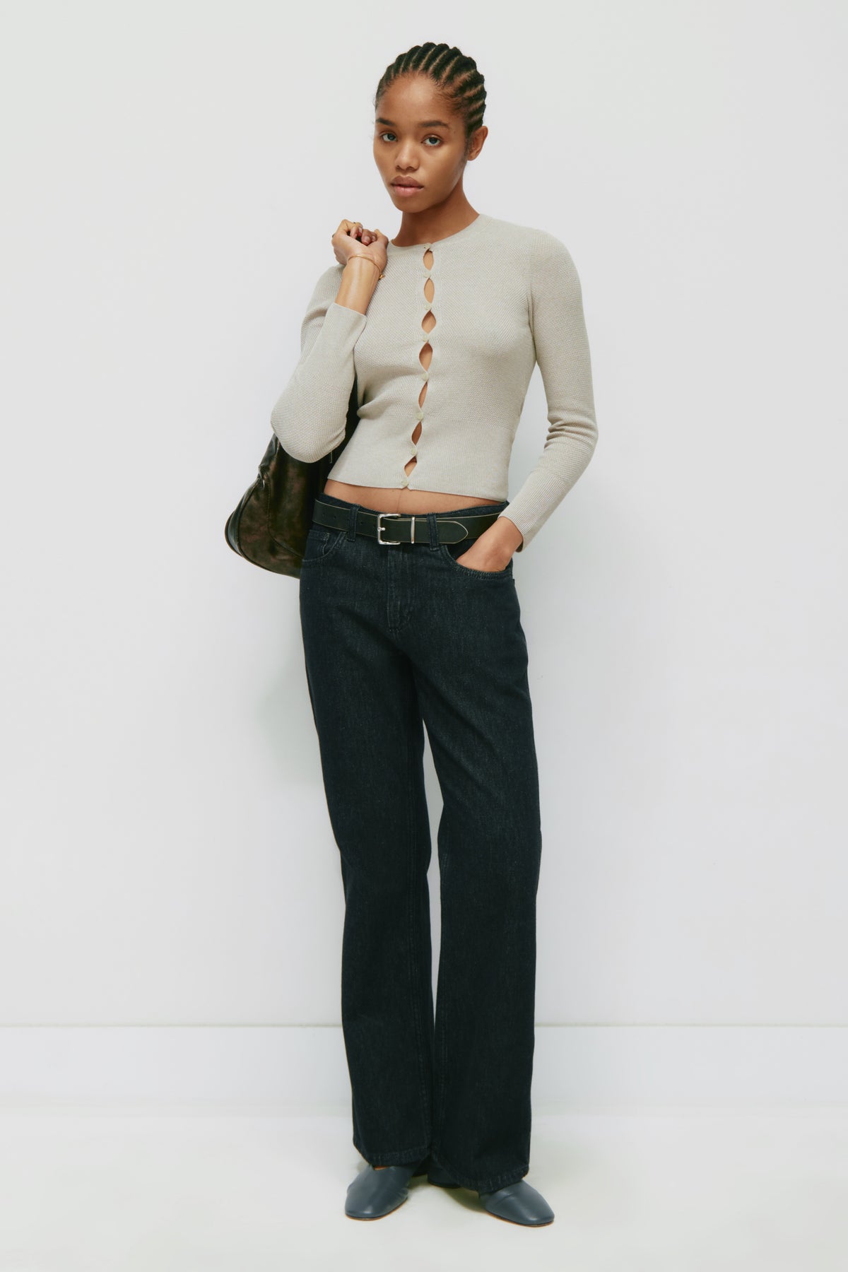 Model is 5'8" and is wearing a size XS.