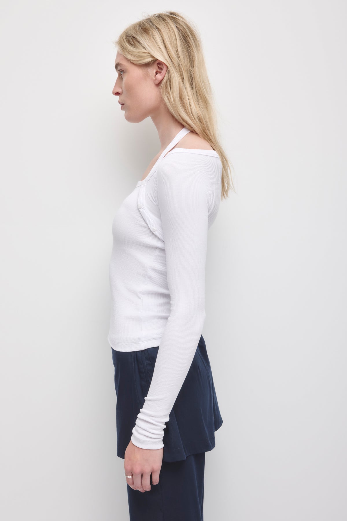 Halter 3-en-1 pour femme en blanc