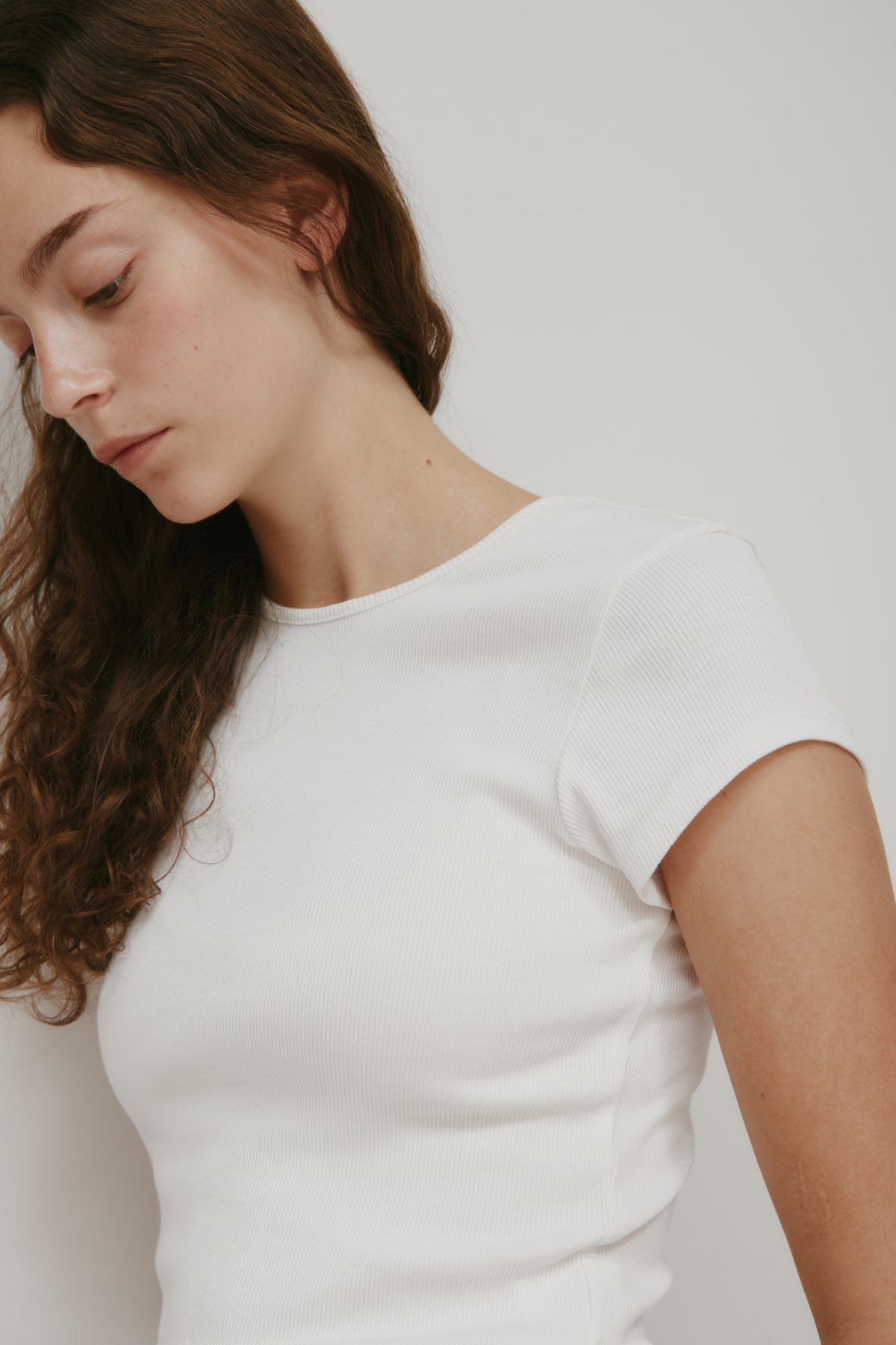 T-shirt 90's pour femme en blanc
