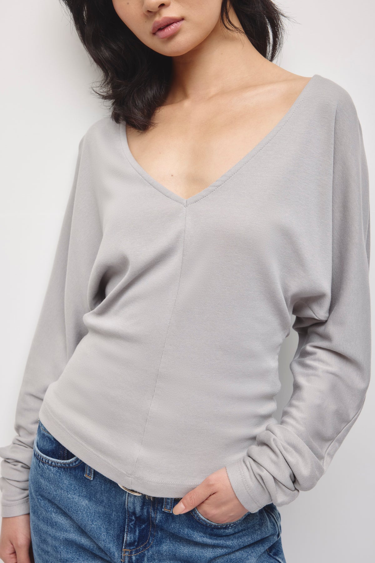 Chandail à manches longues Amaya pour femme en gypsum