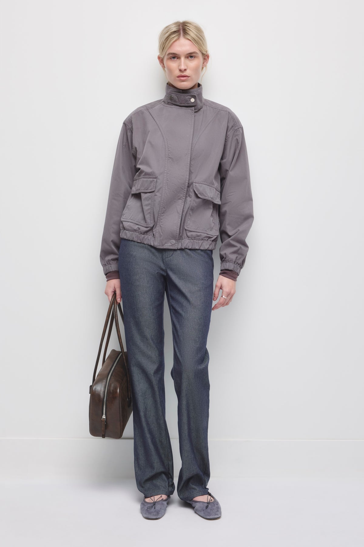 Veste Amira pour femme en lavande cendrée