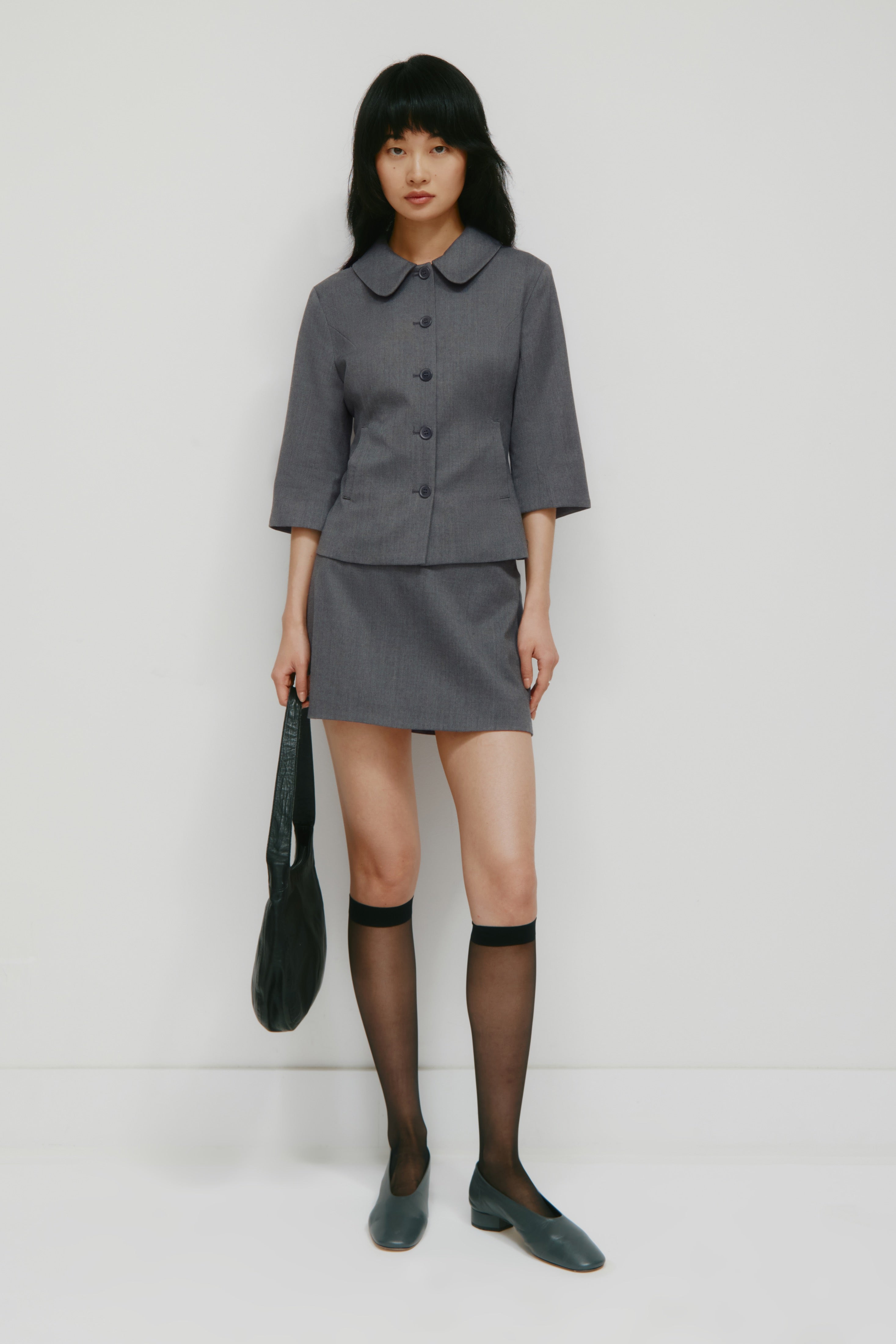 Veste Anisa pour femme en mélange anthracite