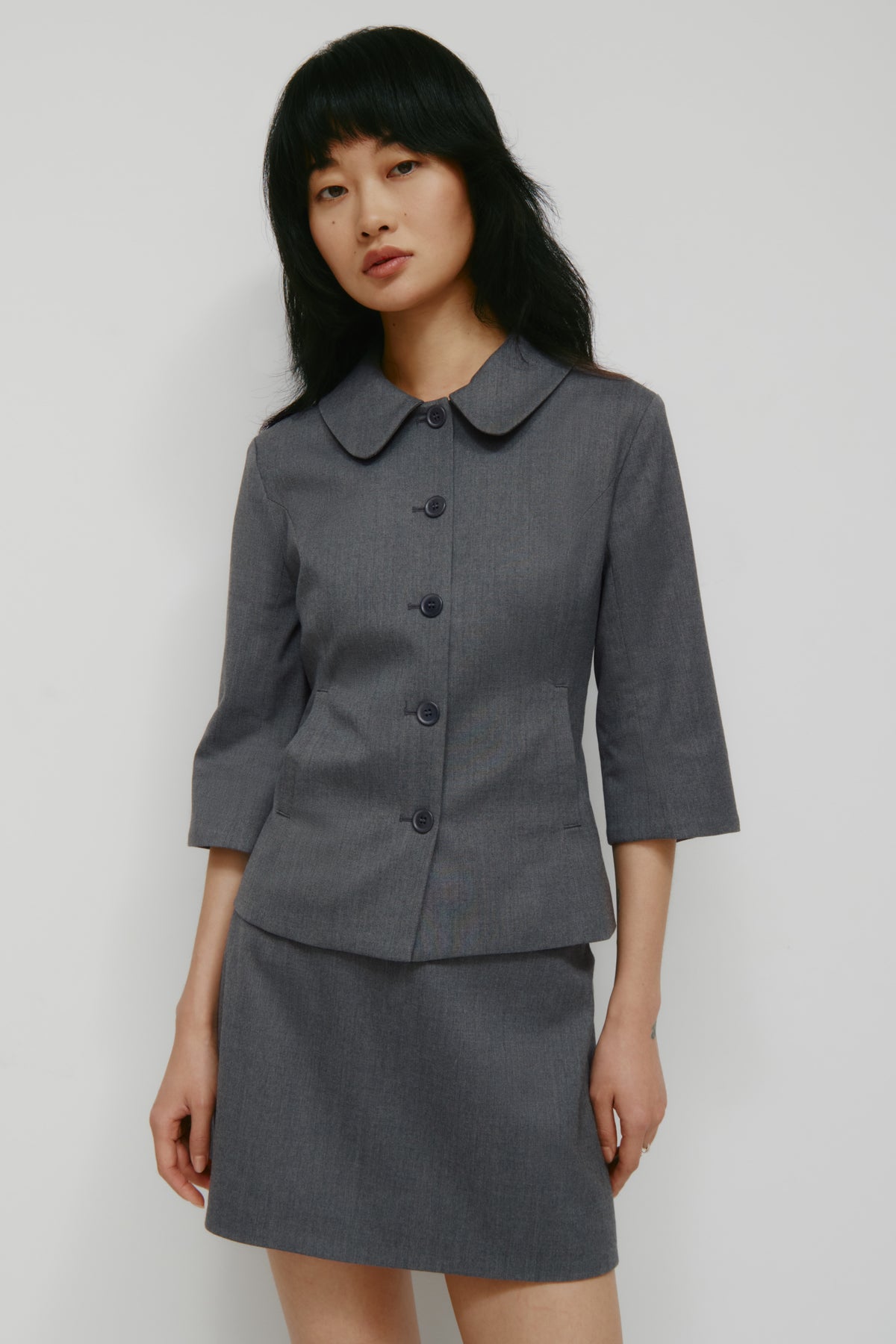 Veste Anisa pour femme en mélange anthracite