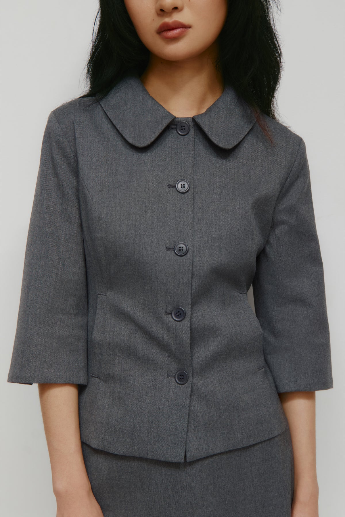 Veste Anisa pour femme en mélange anthracite