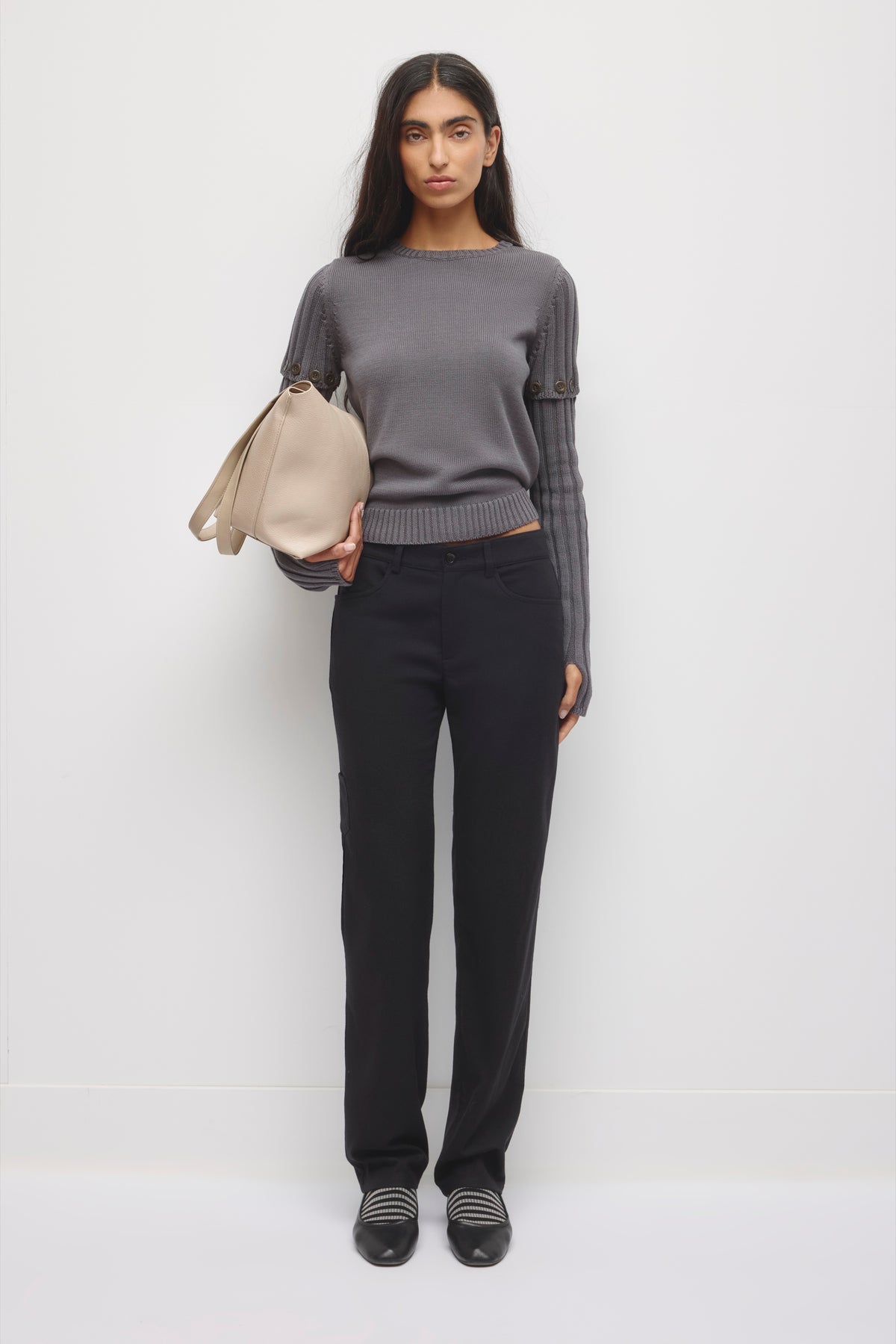 Model is 5’9” and is wearing a size 2.