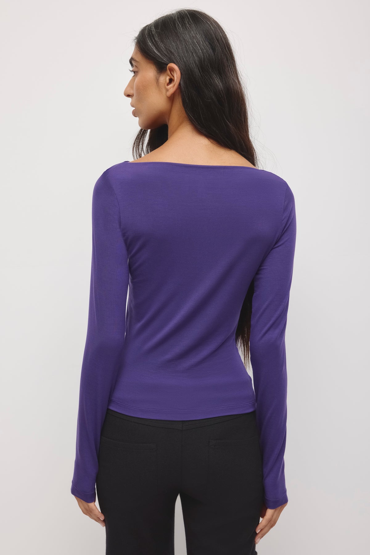 Women's Basima Longsleeve in Deep Purple