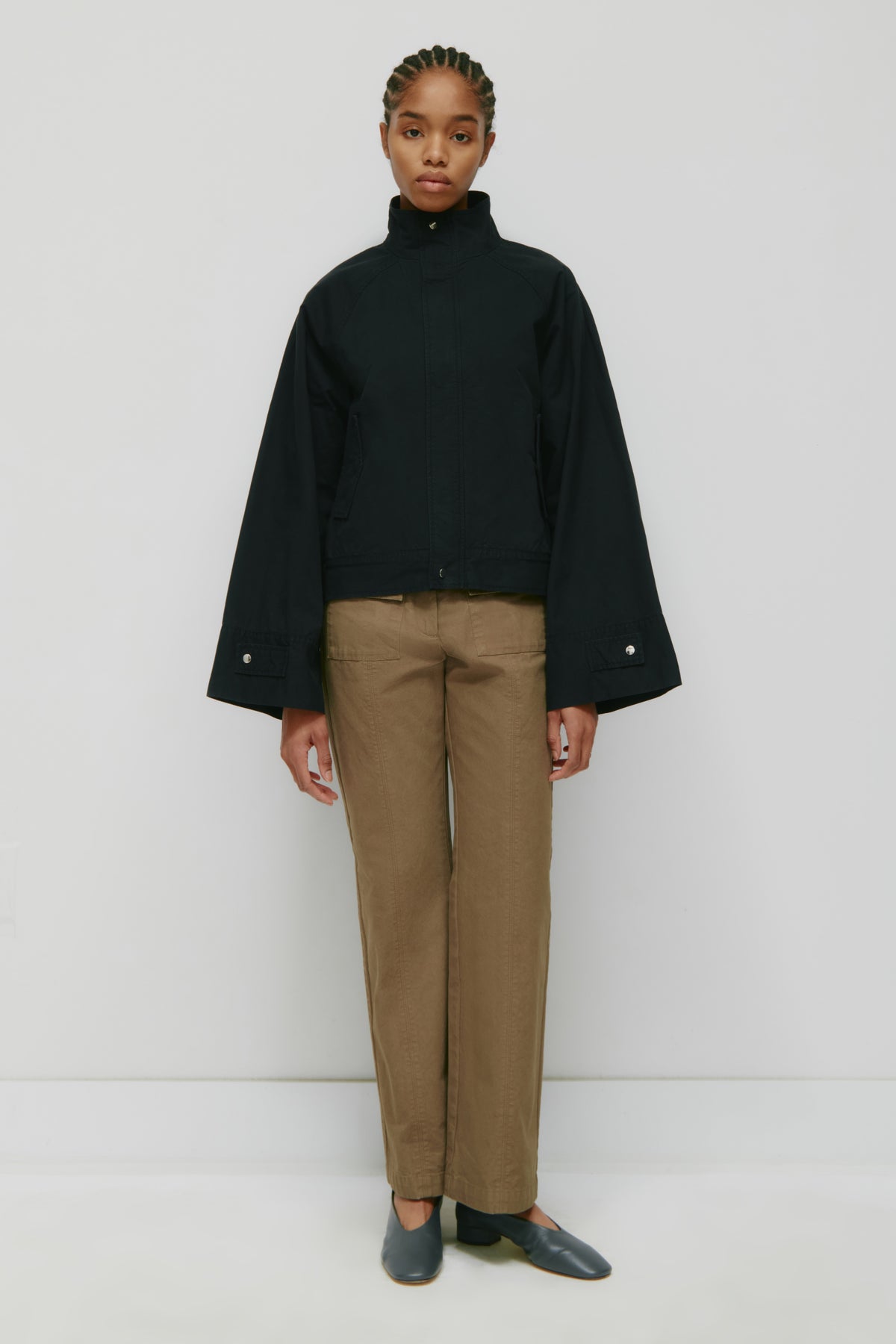Model is 5’8” and is wearing a size M.