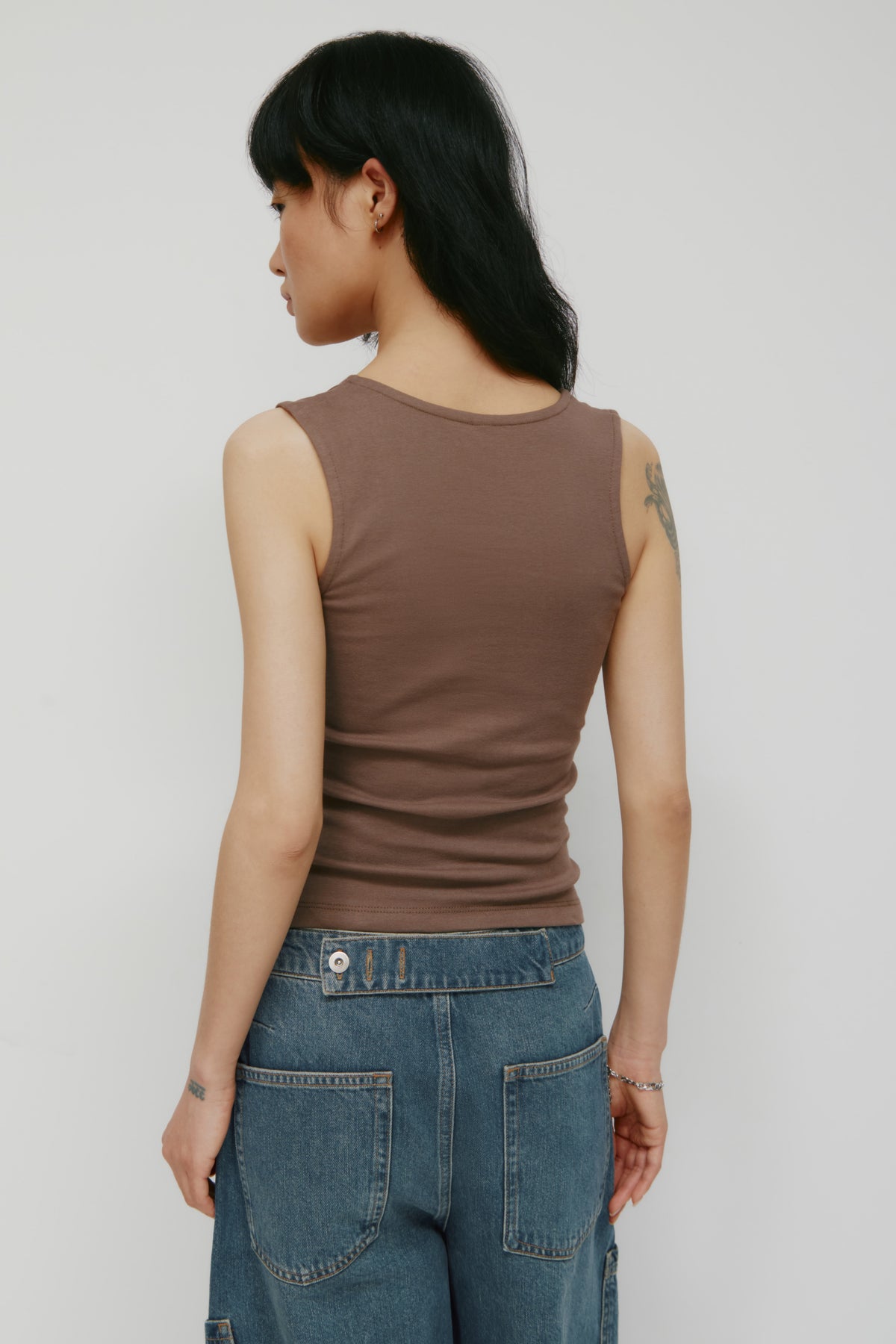 Débardeur croisé pour femmes en écorce