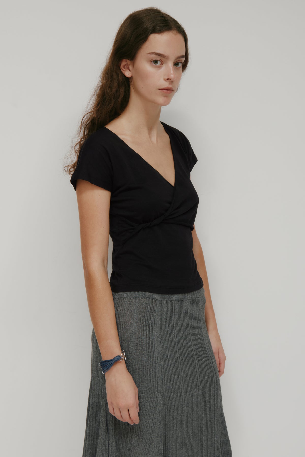 Women's Dalila Twist Top in Black