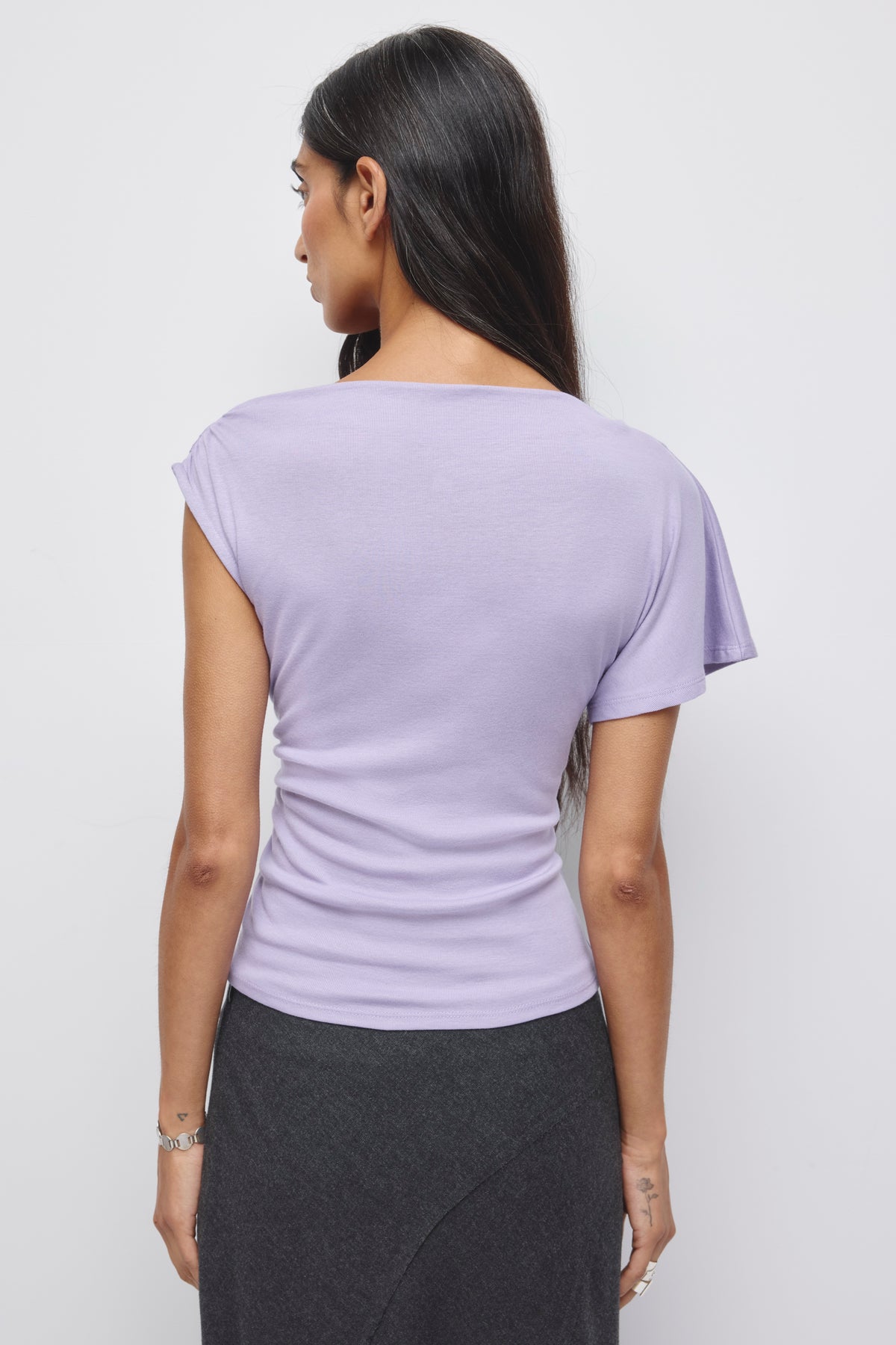 Women's Dana Asymmetric Top in Lavender